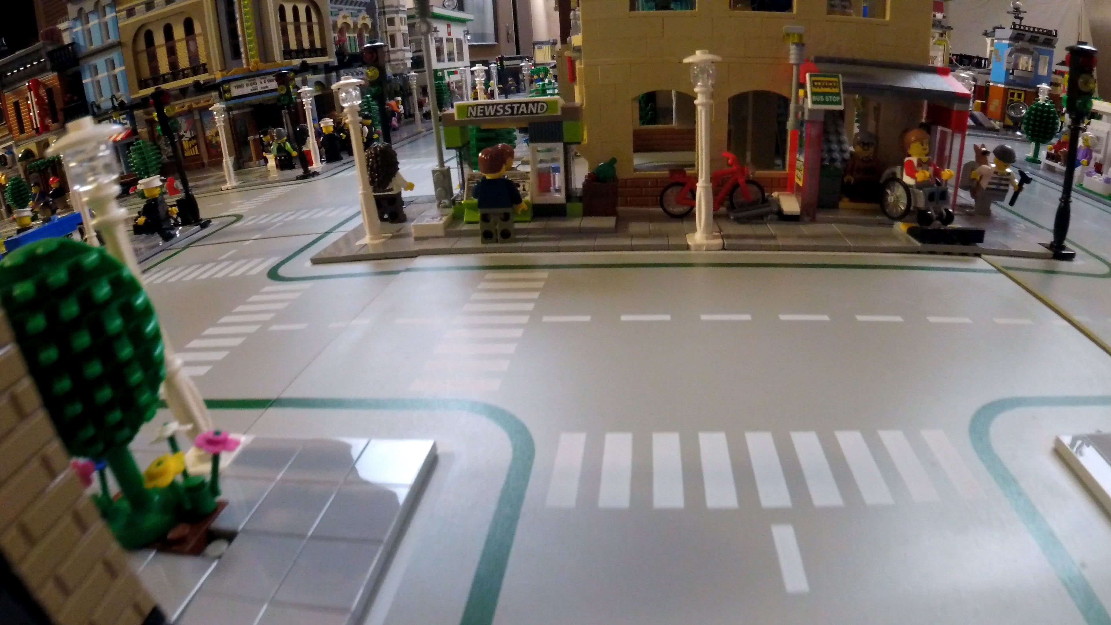 (7:27) Street level, forward-facing view of just the downtown during the day