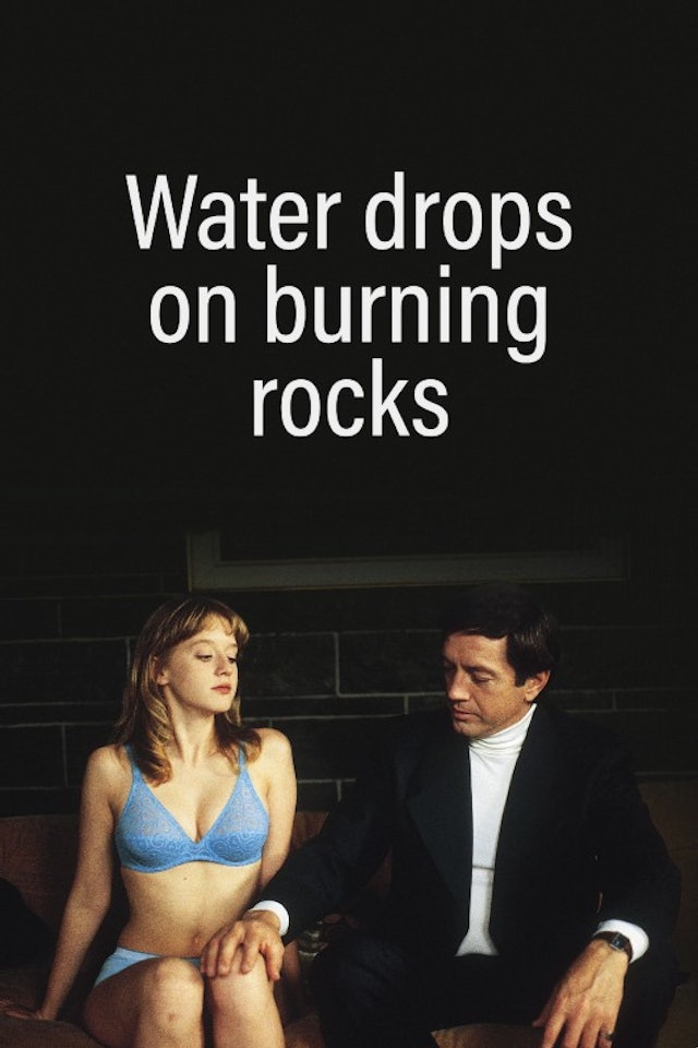 Water Drops on Burning Rocks