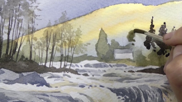 Woolley's Watercolour -  White Water
