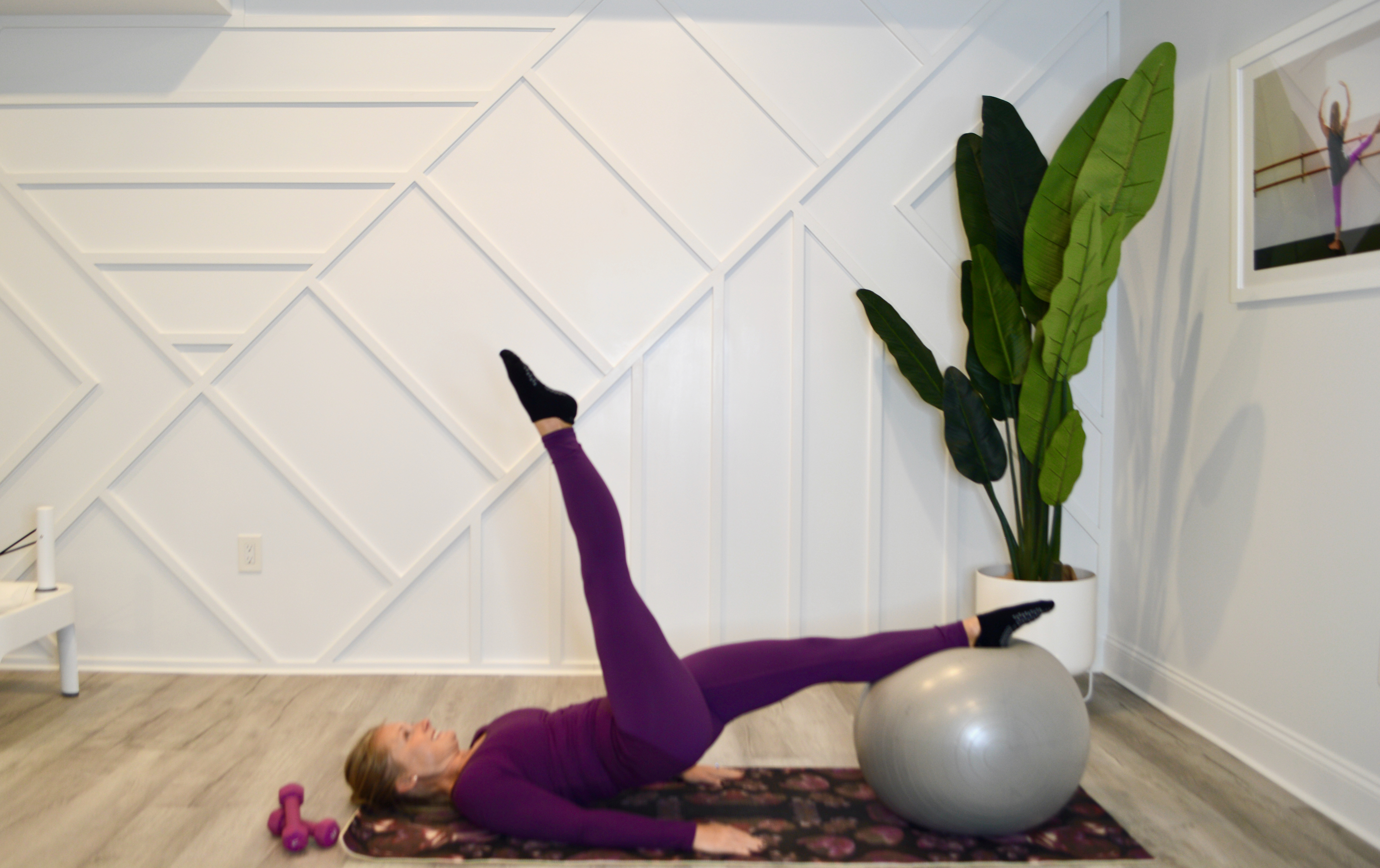 Mat Barre with Stability Ball