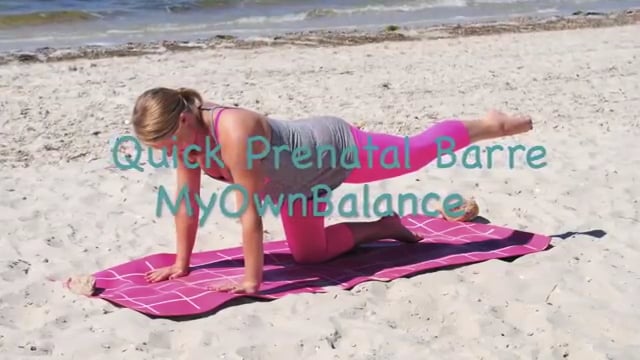 Bump at the Barre- Quick Prenatal Barre Workout