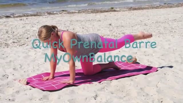 Bump at the Barre- Quick Prenatal Barre Workout