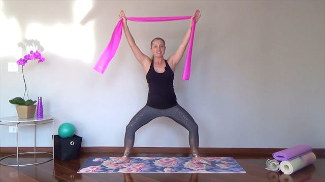Standing Prenatal Pilates with Resistance Band