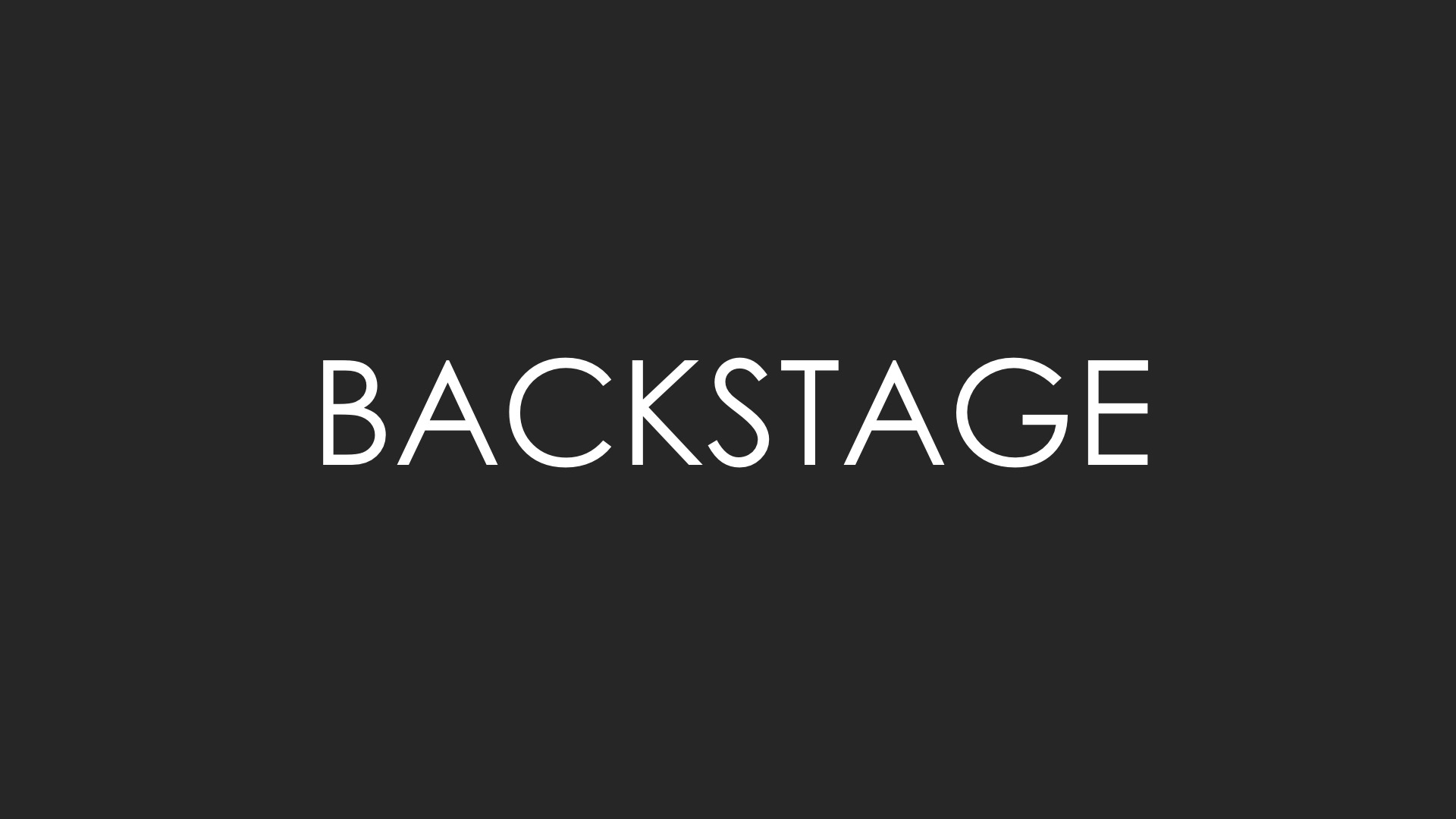 Backstage