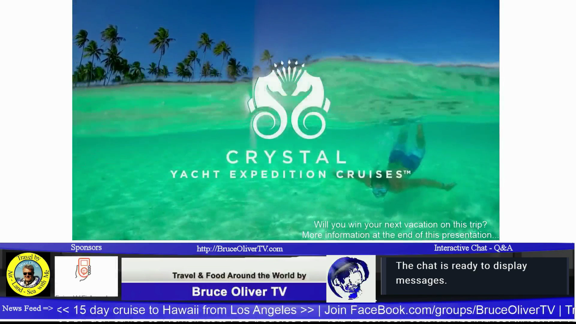 Crystal Esprit Yacht Cruise May 27 2018 and Drawing