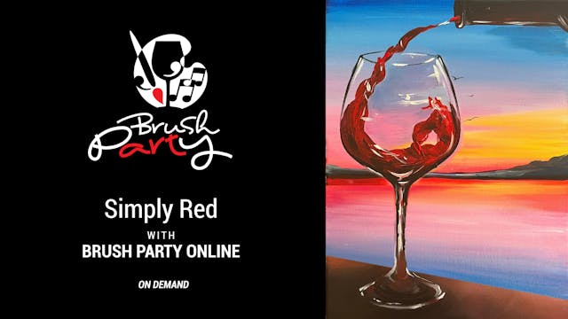 Paint ‘Simply Red’ with Brush Party O...