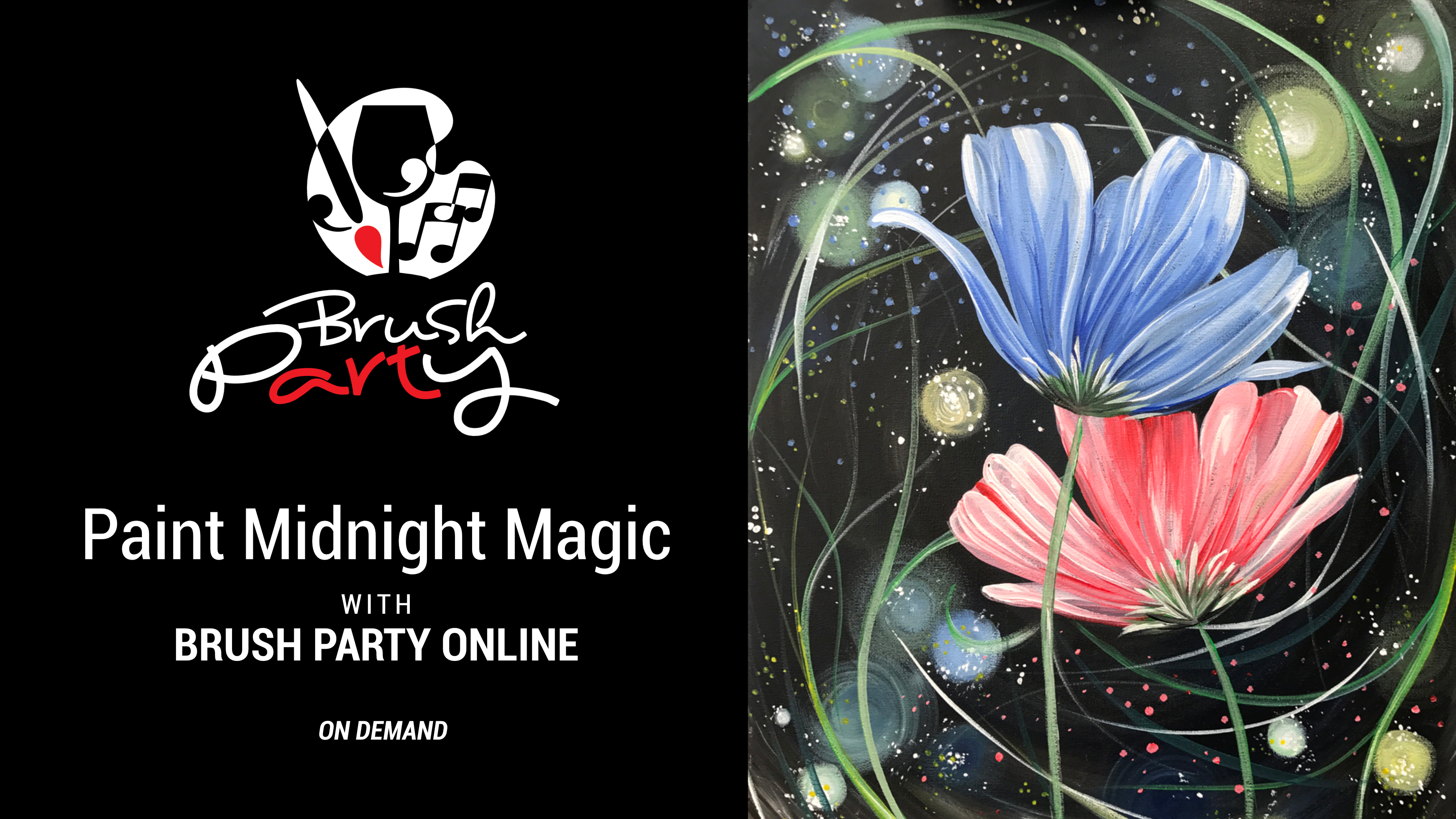 Paint ‘Midnight Magic’ with Brush Party Online