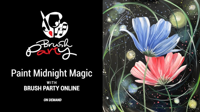 Paint ‘Midnight Magic’ with Brush Party Online