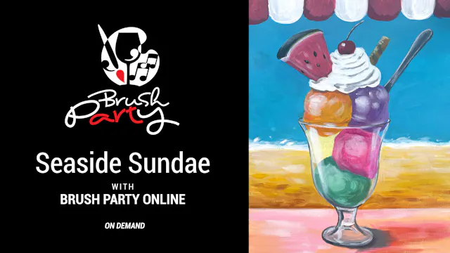 Paint ‘Seaside Sundae’ with Brush Par...