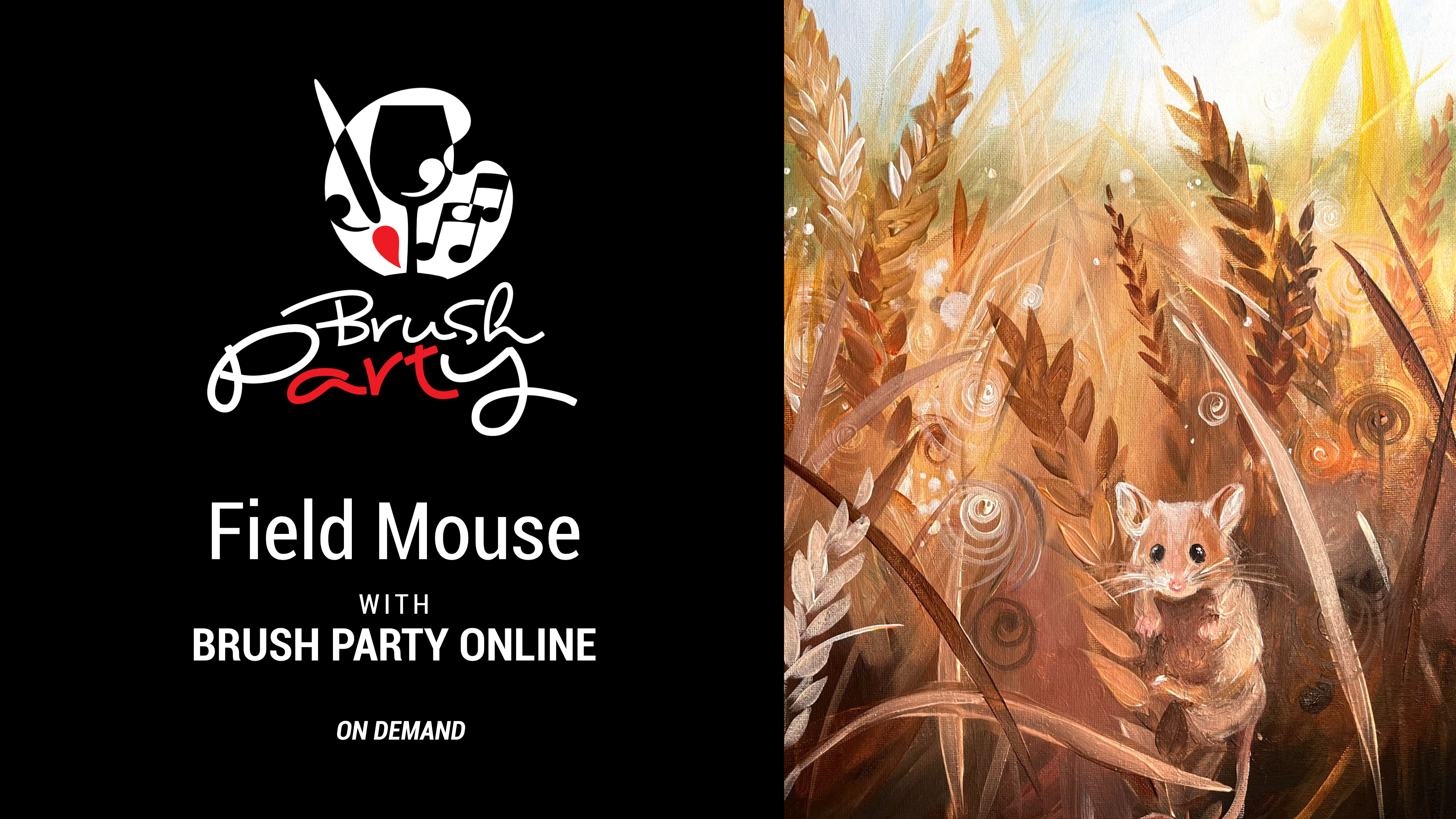 Paint ‘Field Mouse’ with Brush Party Online