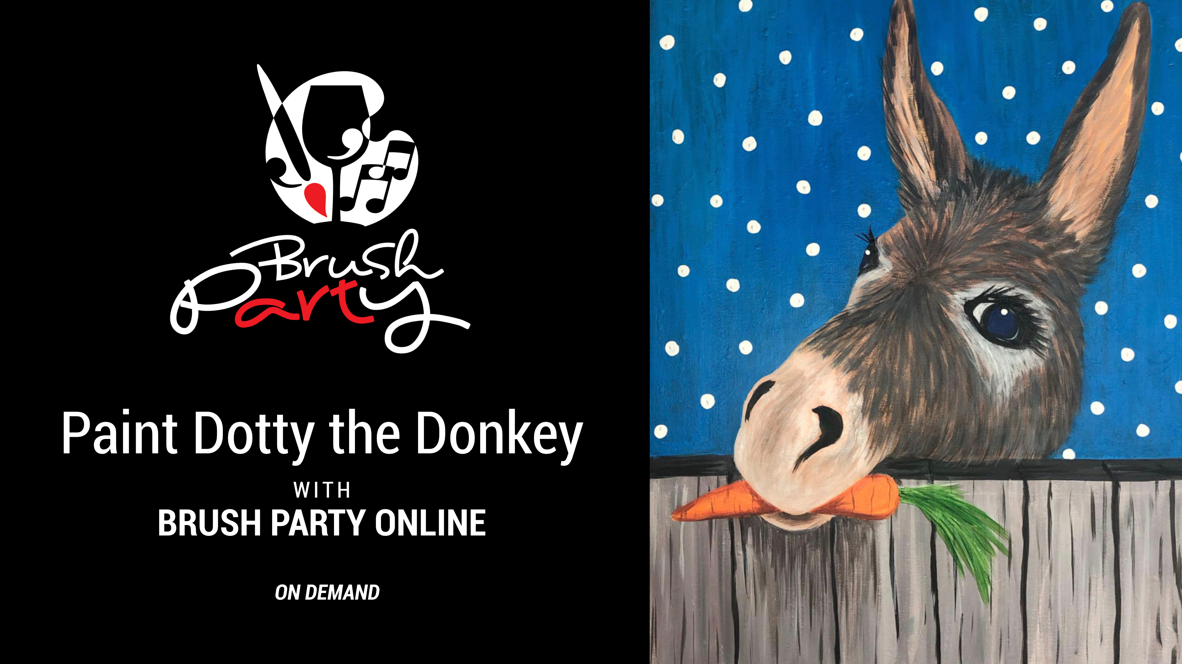 Paint Dotty the Donkey with Brush Party Online