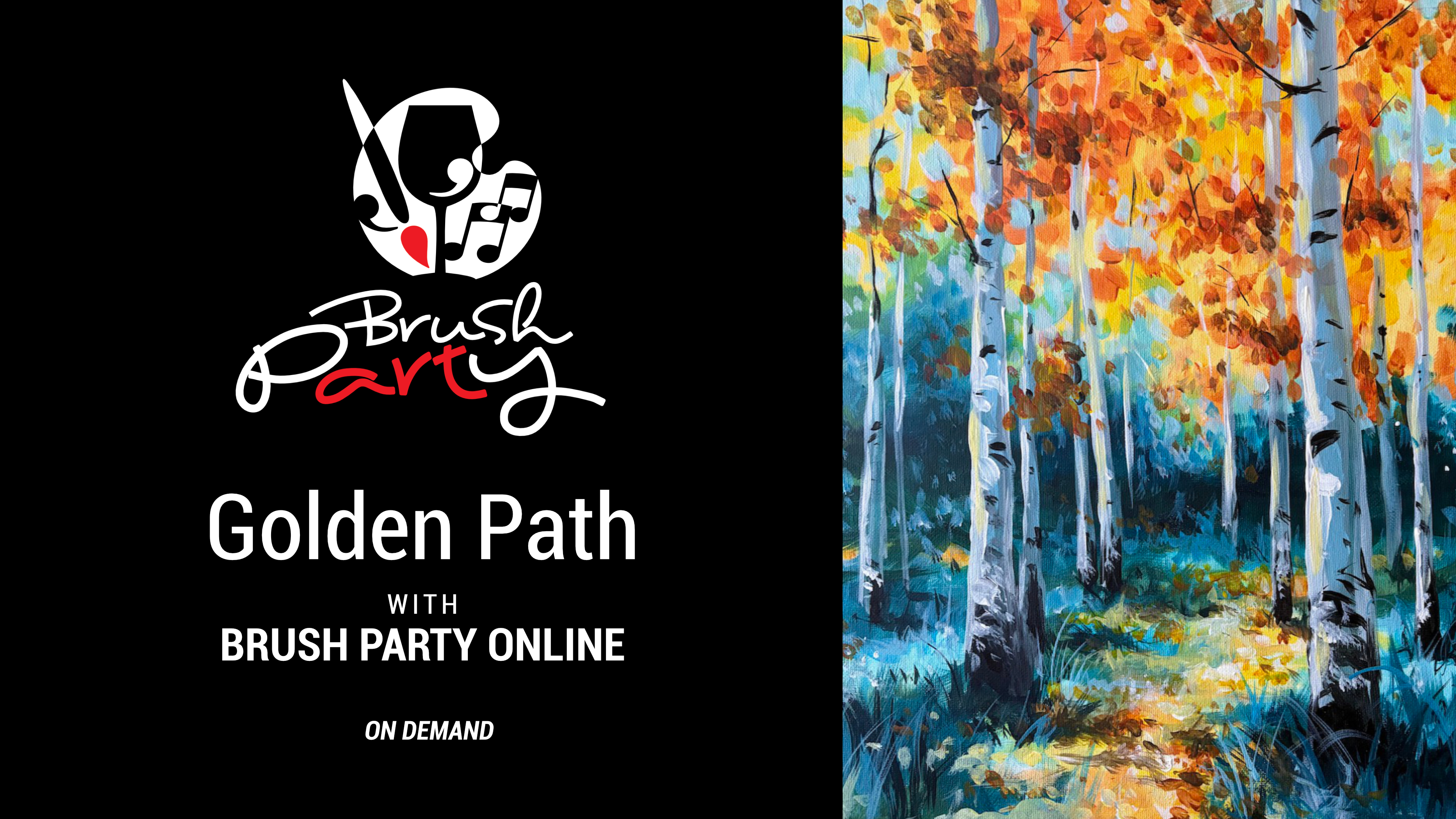 Paint ‘Golden Path’ with Brush Party Online