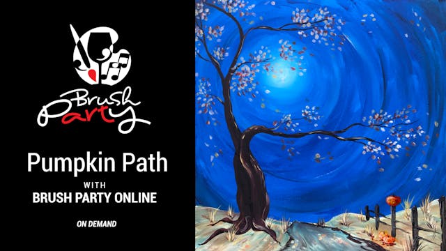 Paint ‘Pumpkin Path’ with Brush Party...