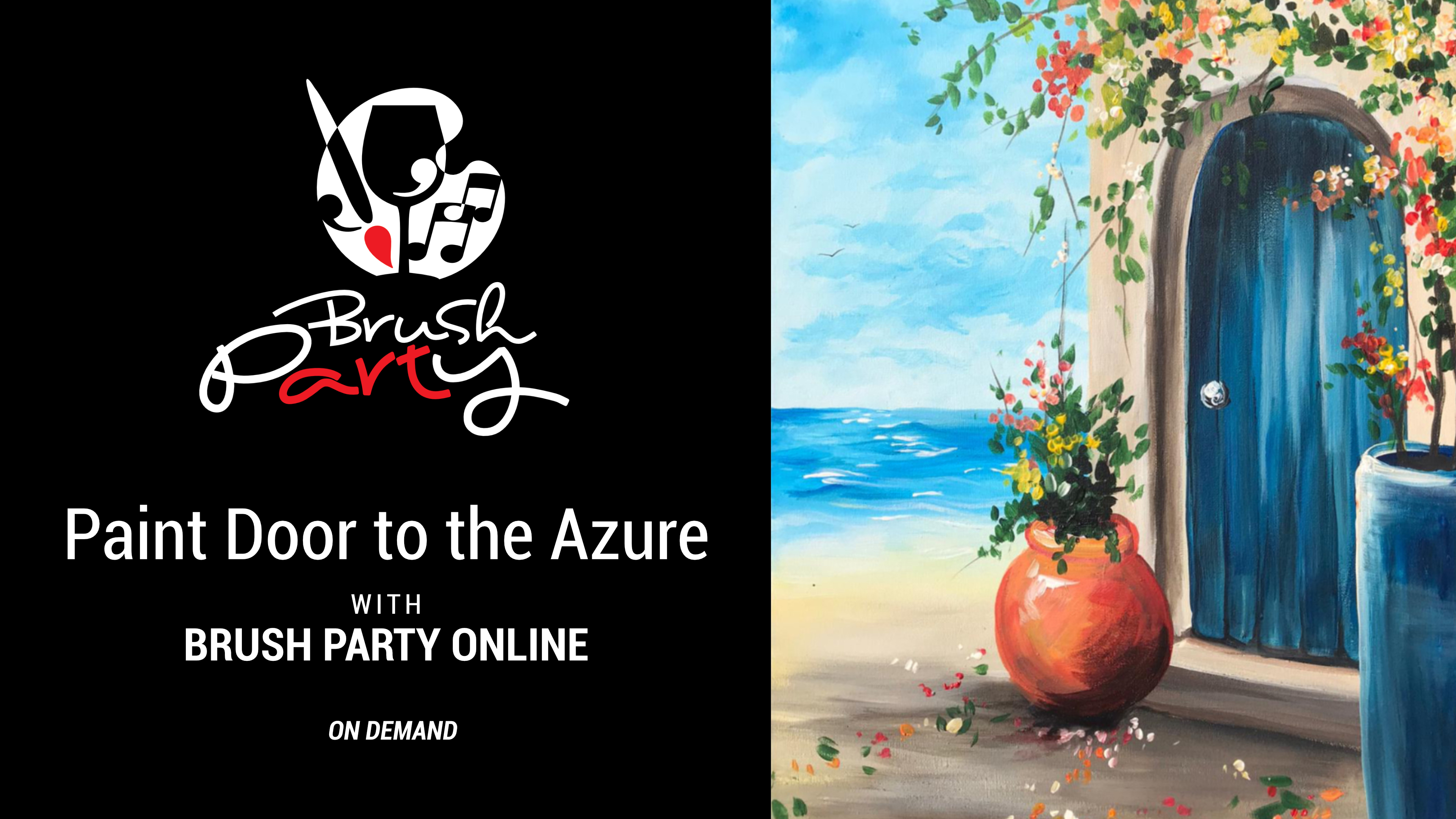Paint Door to the Azure with Brush Party Online