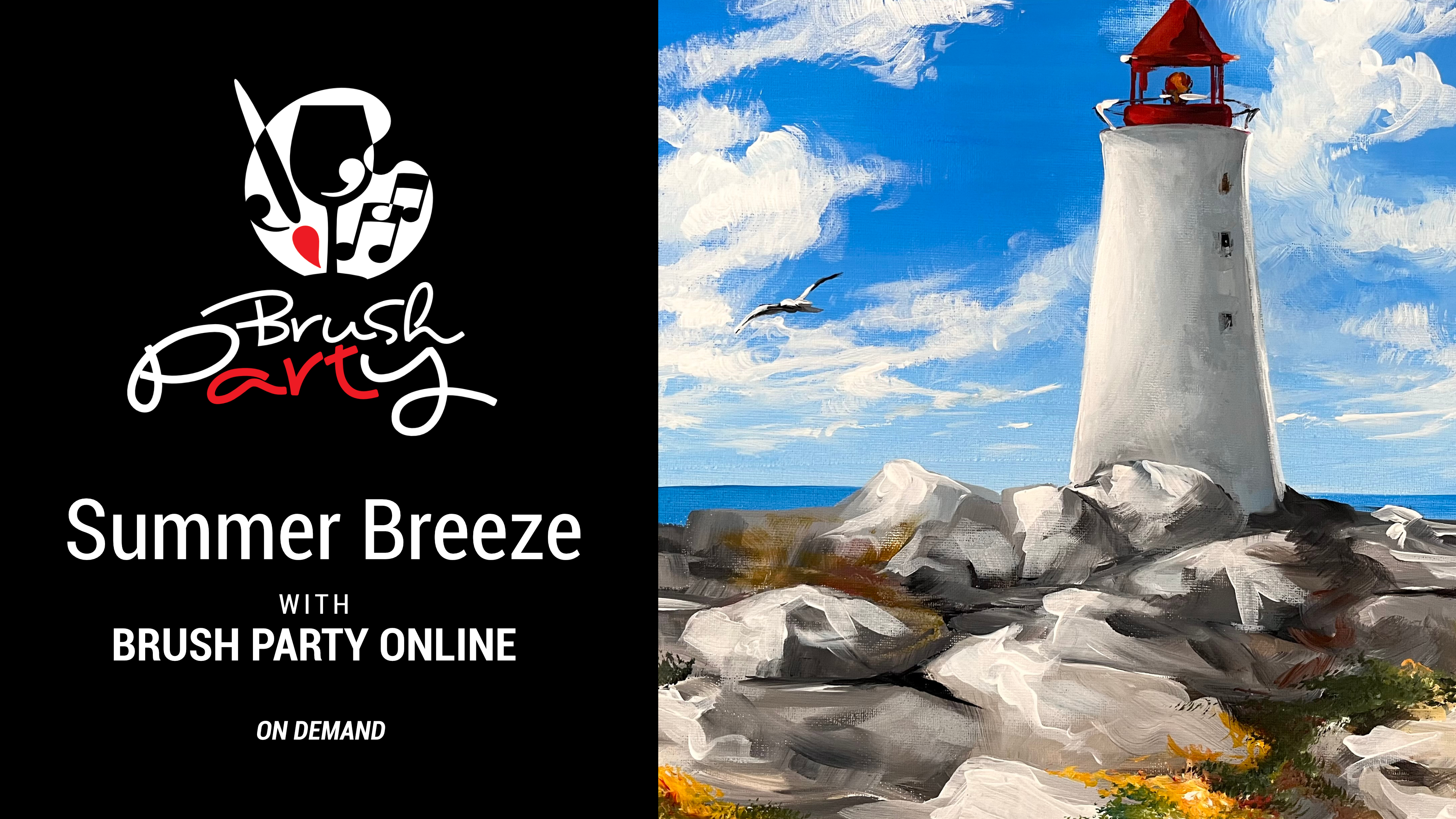 Paint ‘Summer Breeze’ with Brush Party Online