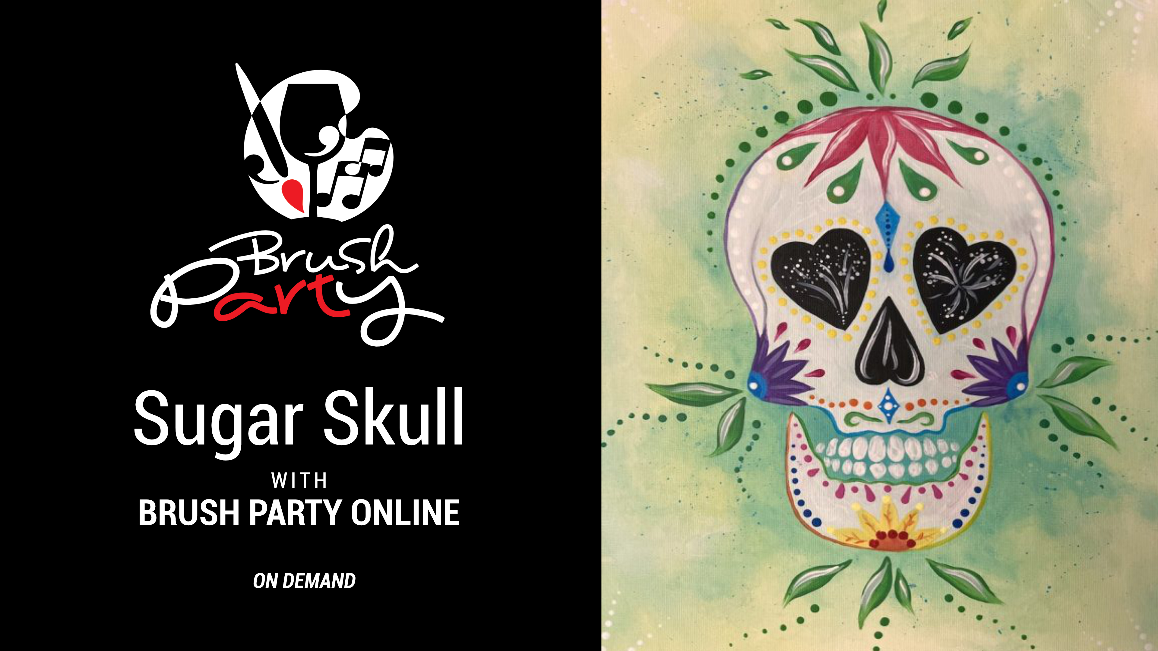 Paint ‘Sugar Skull’ with Brush Party Online