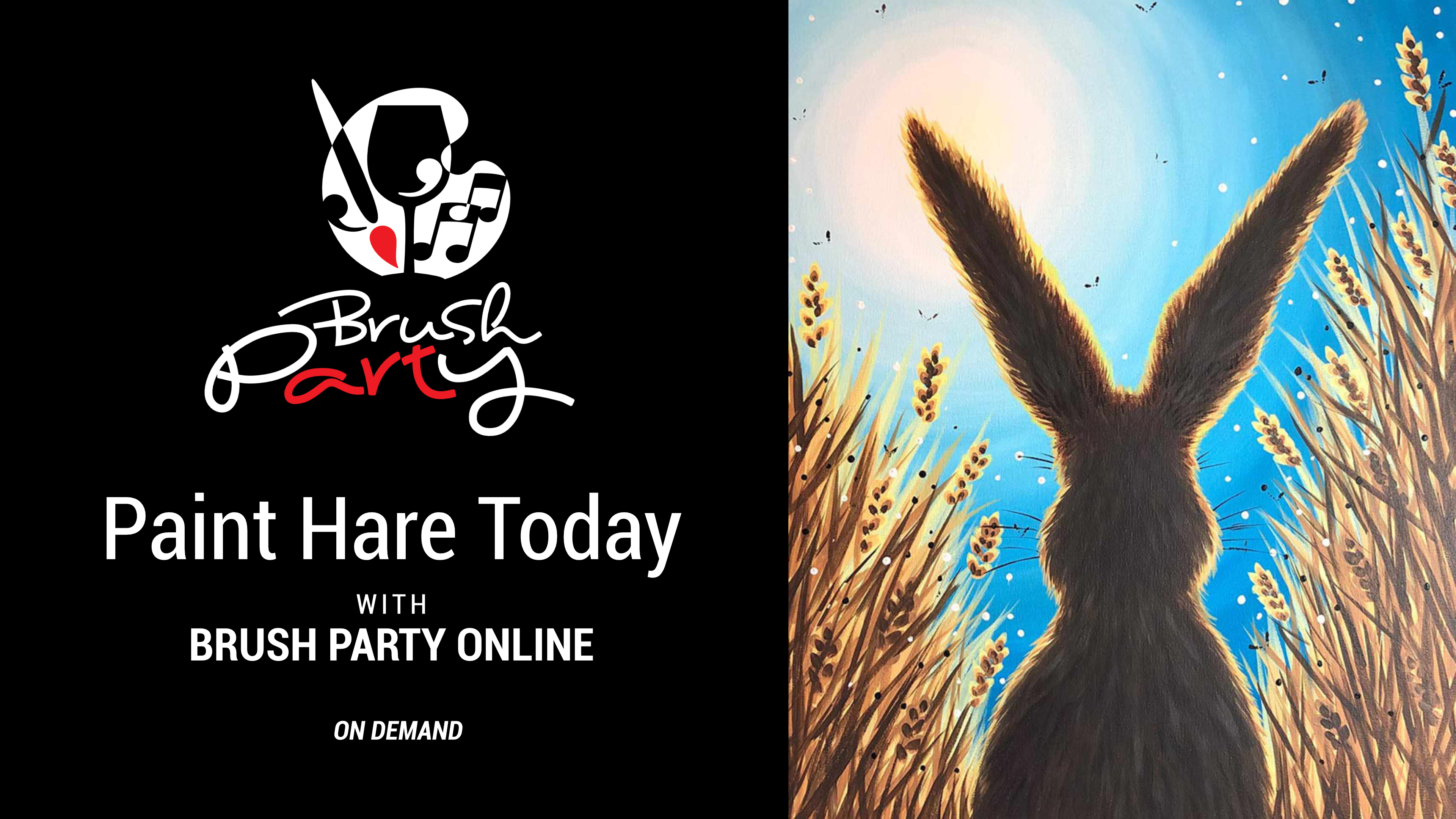 Paint Hare Today with Brush Party Online