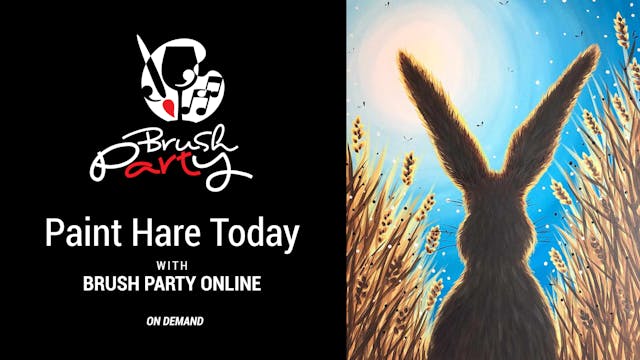 Paint Hare Today with Brush Party Online