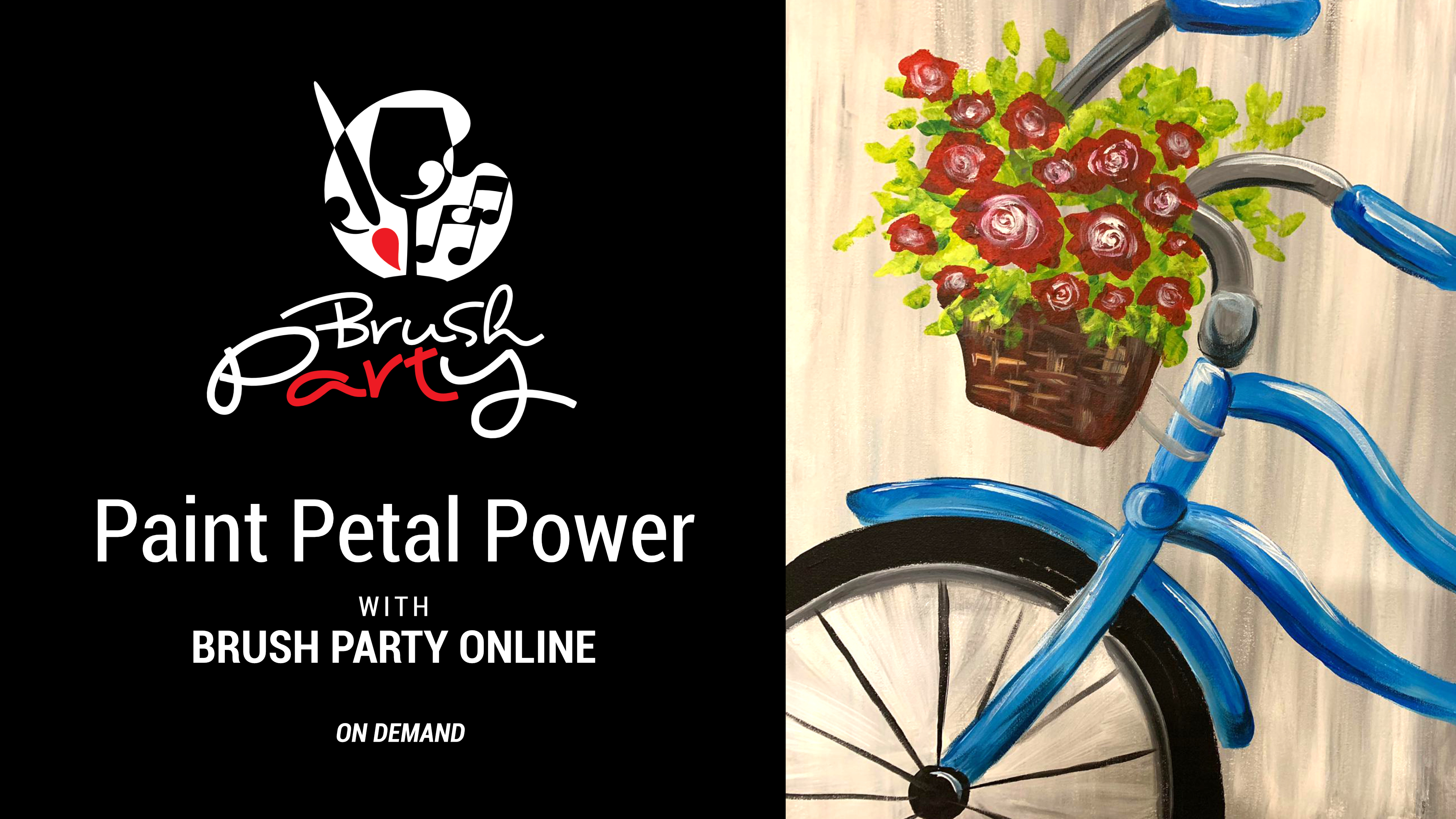 Paint ‘Petal Power’ with Brush Party Online