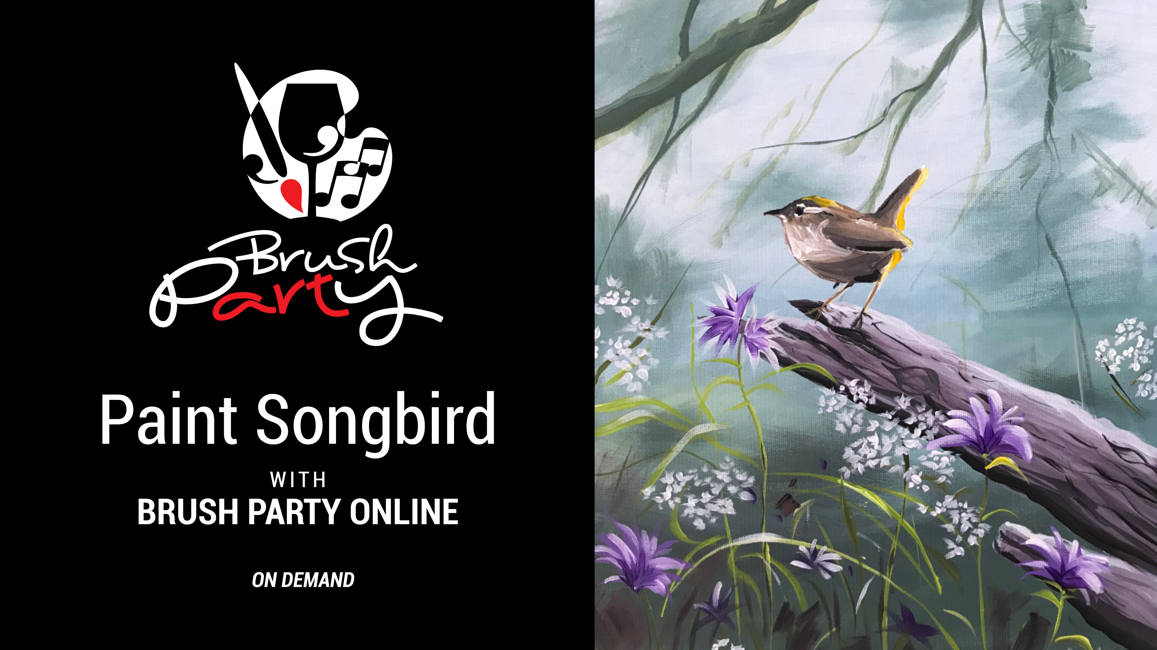 Paint ‘Songbird’ with Brush Party Online