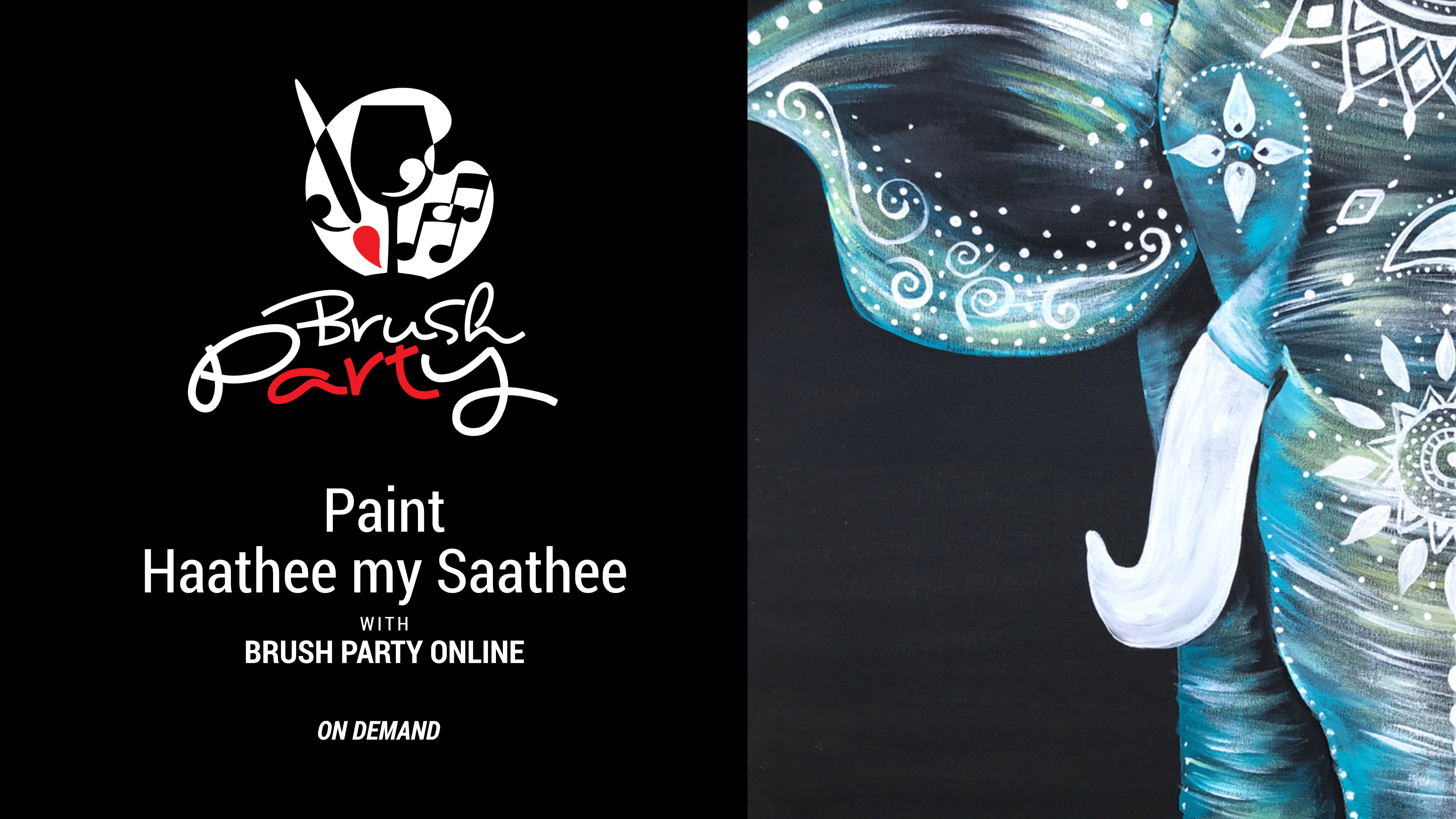 Paint Haathee my Saathee with Brush Party Online