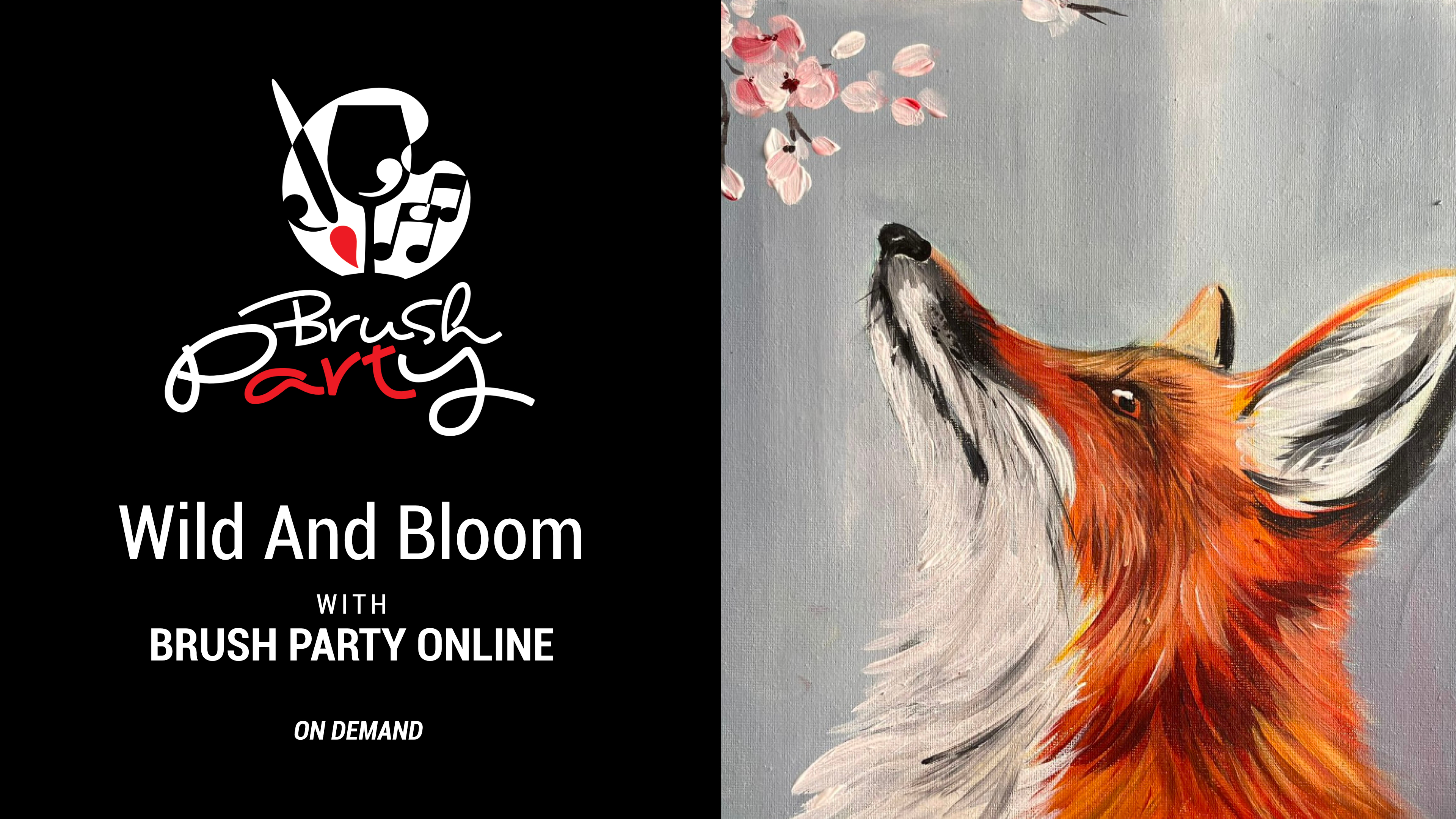 Paint ‘Wild And Bloom’ with Brush Party Online