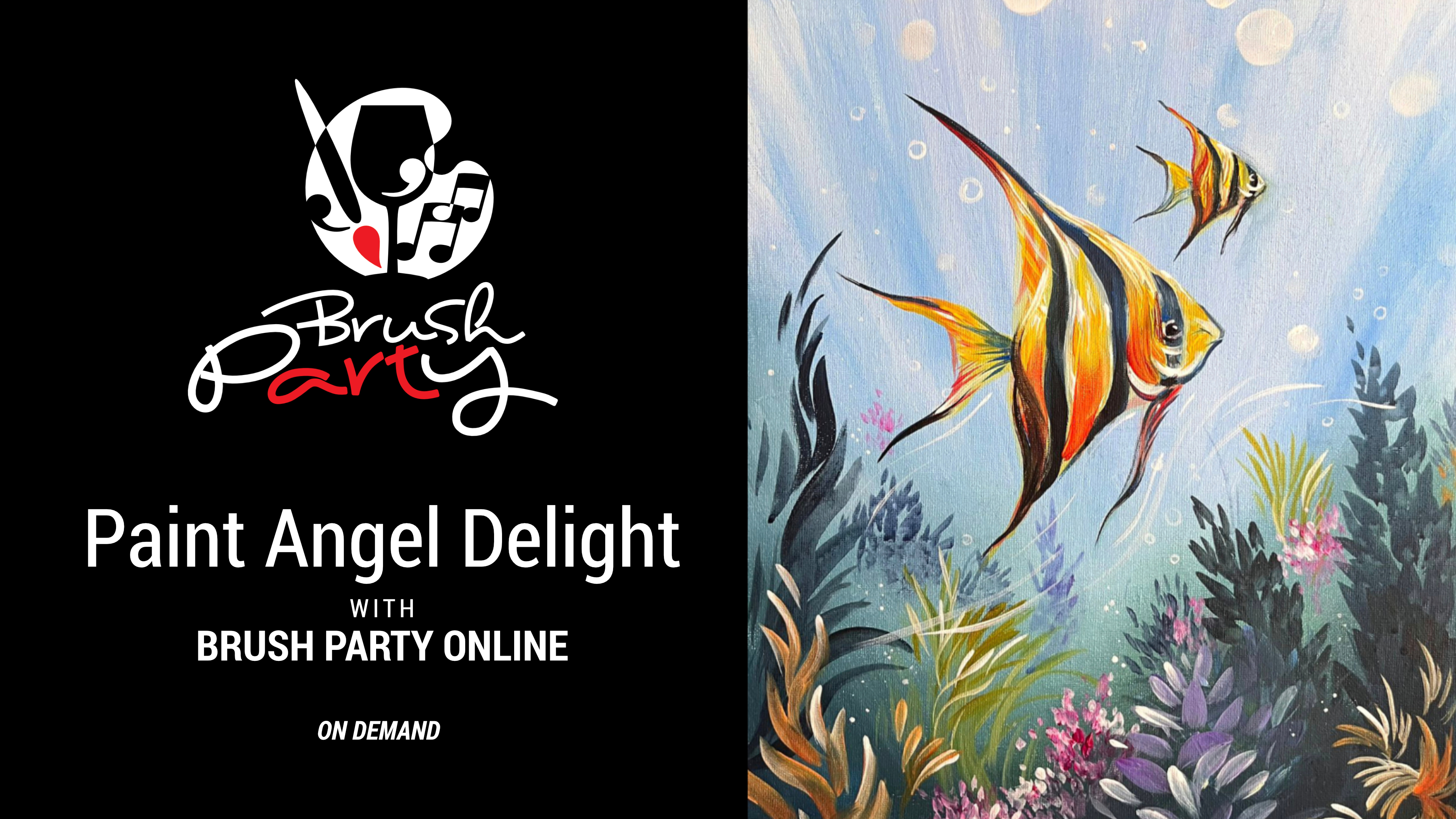 Paint ‘Angel Delight’ with Brush Party Online