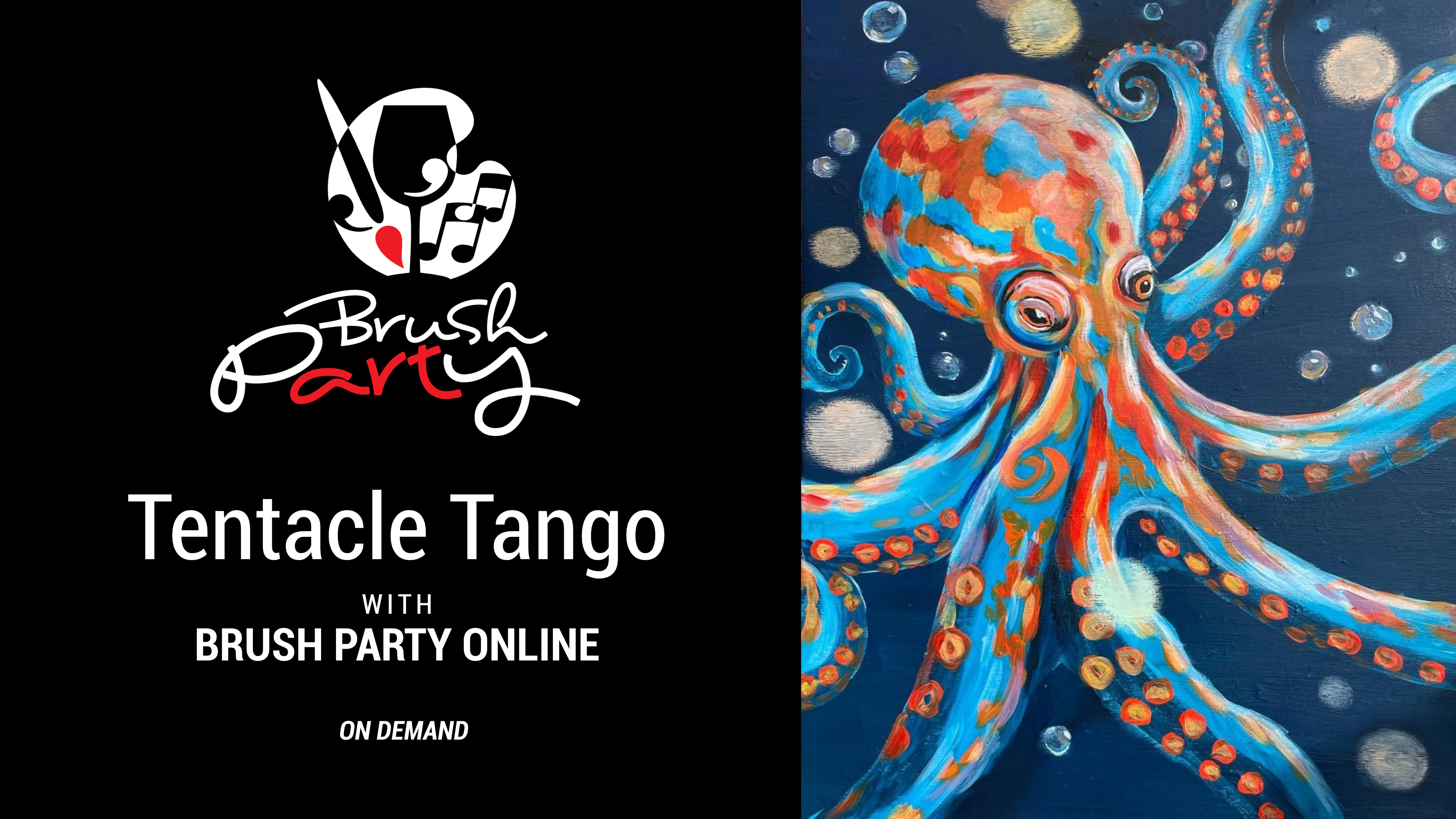 Paint ‘Tentacle Tango’ with Brush Party Online