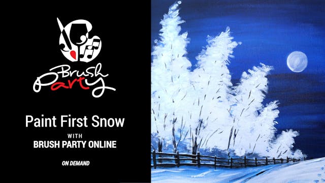 Paint First Snow with Brush Party Online
