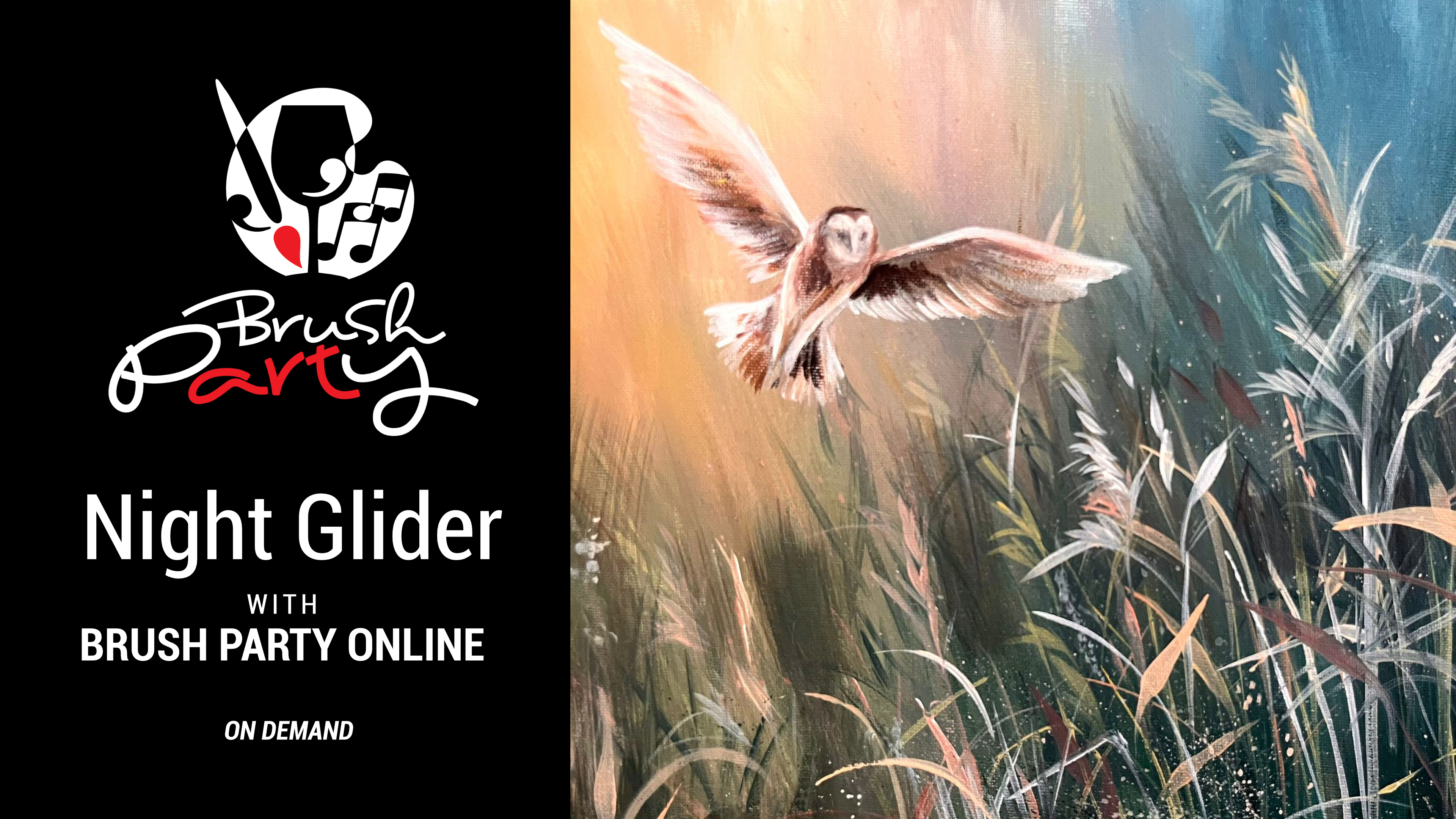 Paint ‘Night Glider’ with Brush Party Online