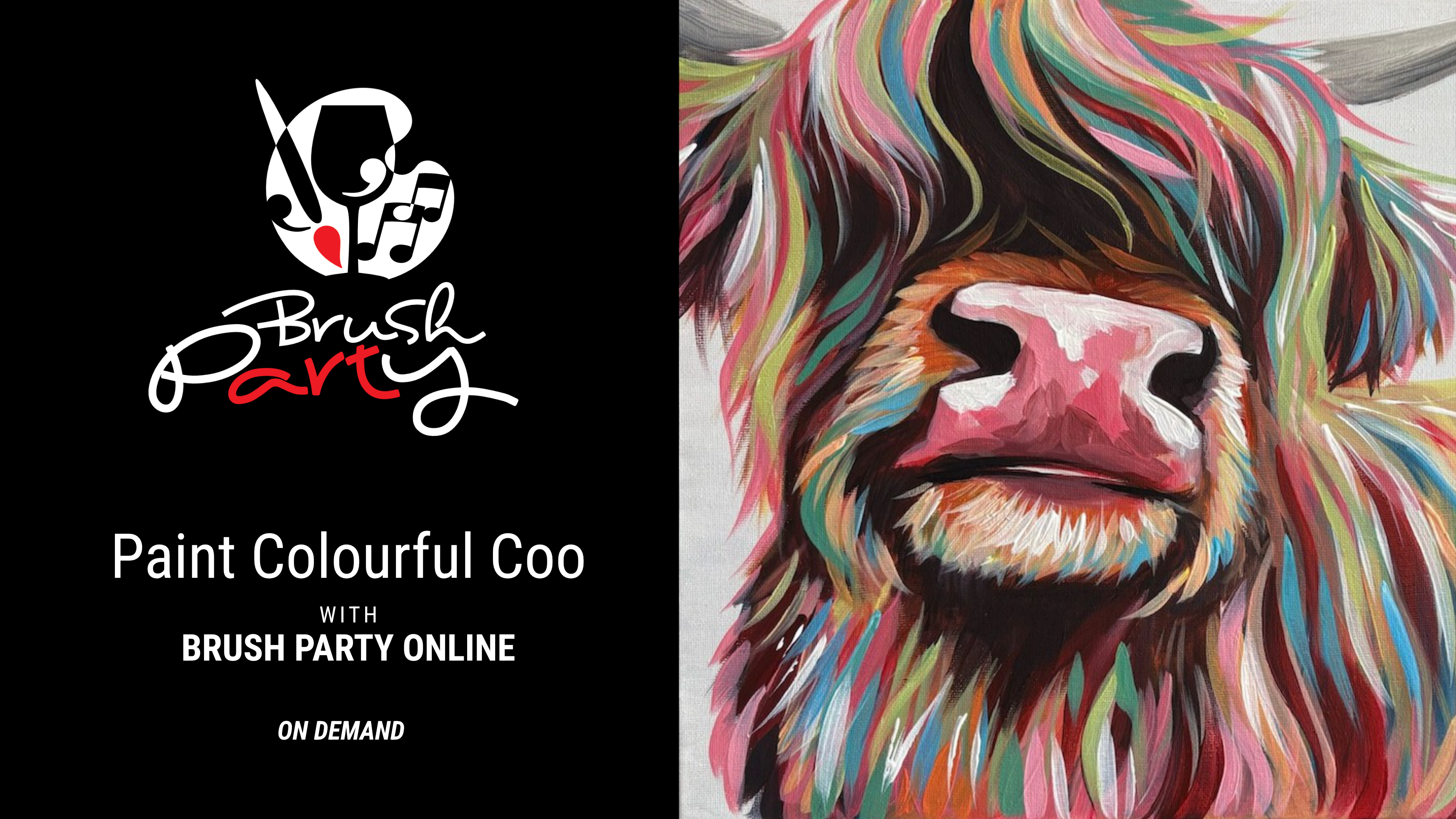 Paint 'Colourful Coo' with Brush Party Online