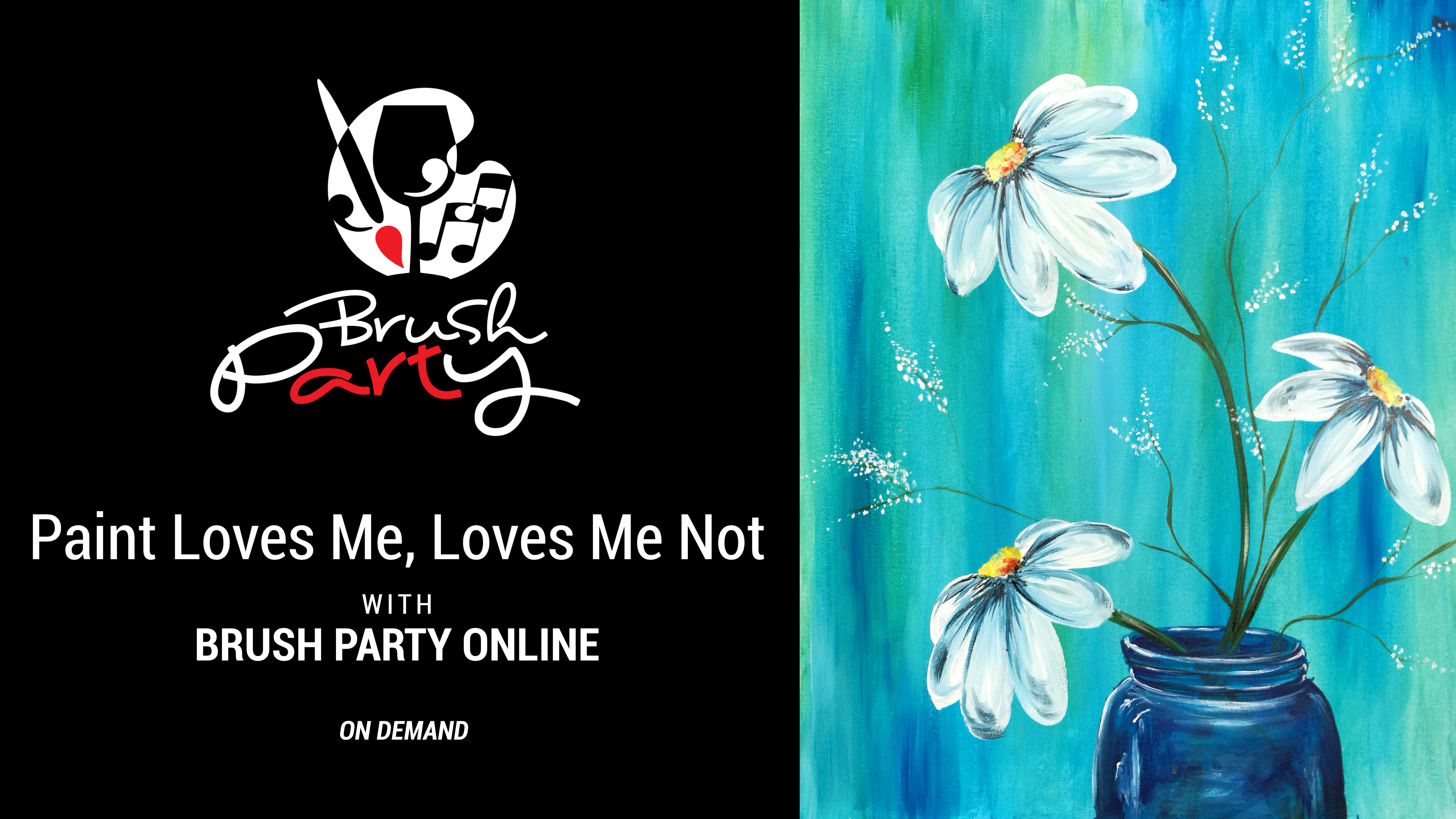 Paint ‘Loves Me, Loves Me Not’ with Brush Party Online