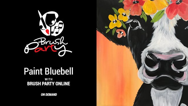 Paint Bluebell with Brush Party Online