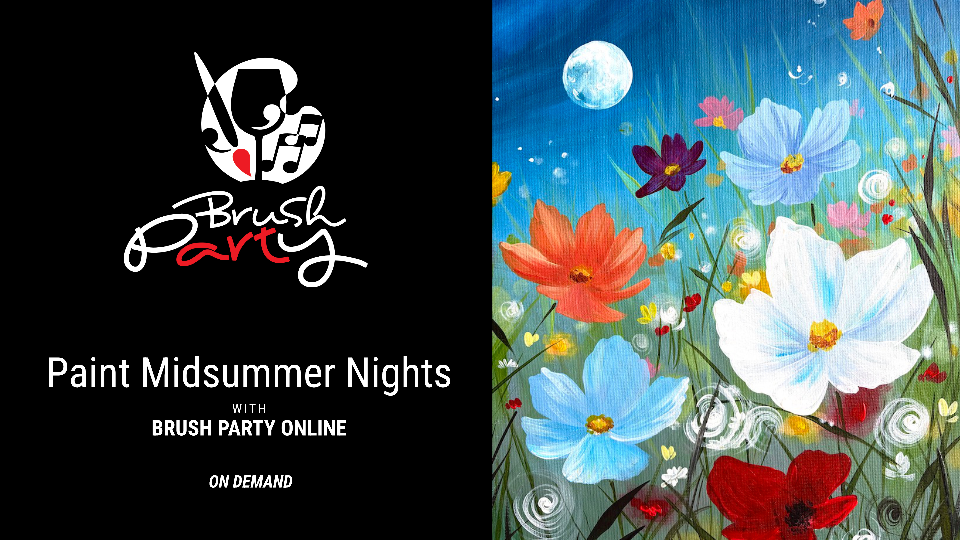 Paint 'Midsummer Nights' with Brush Party Online