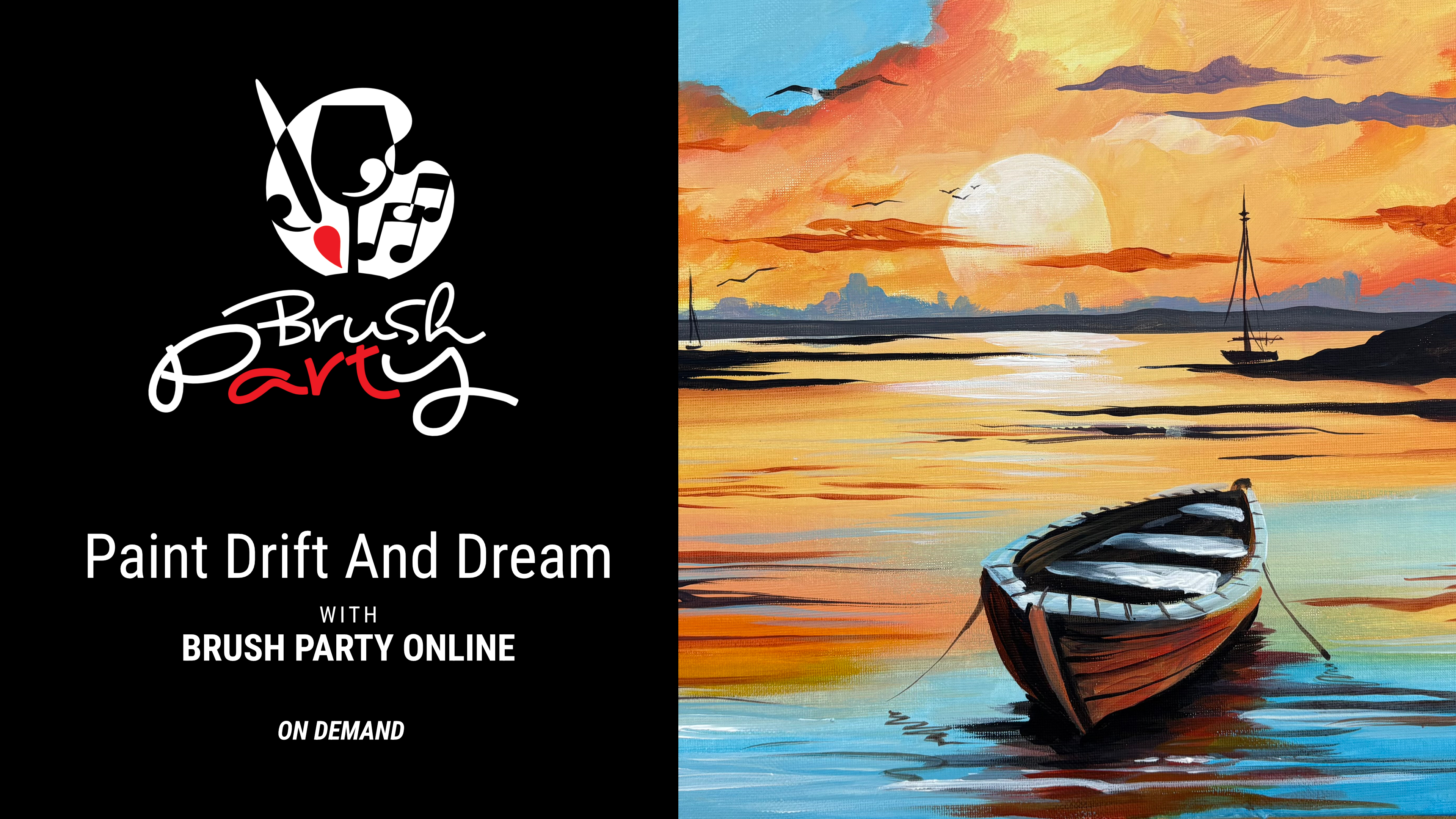 Paint 'Drift and Dream' with Brush Party Online