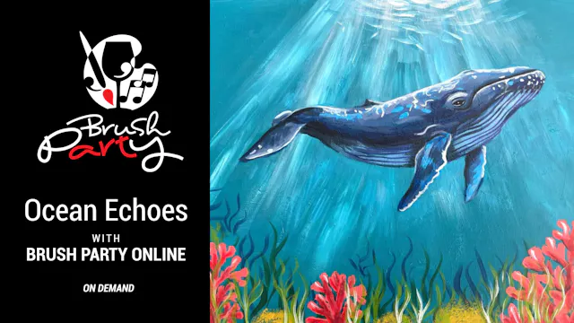 Paint ‘Ocean Echoes’ with Brush Party...