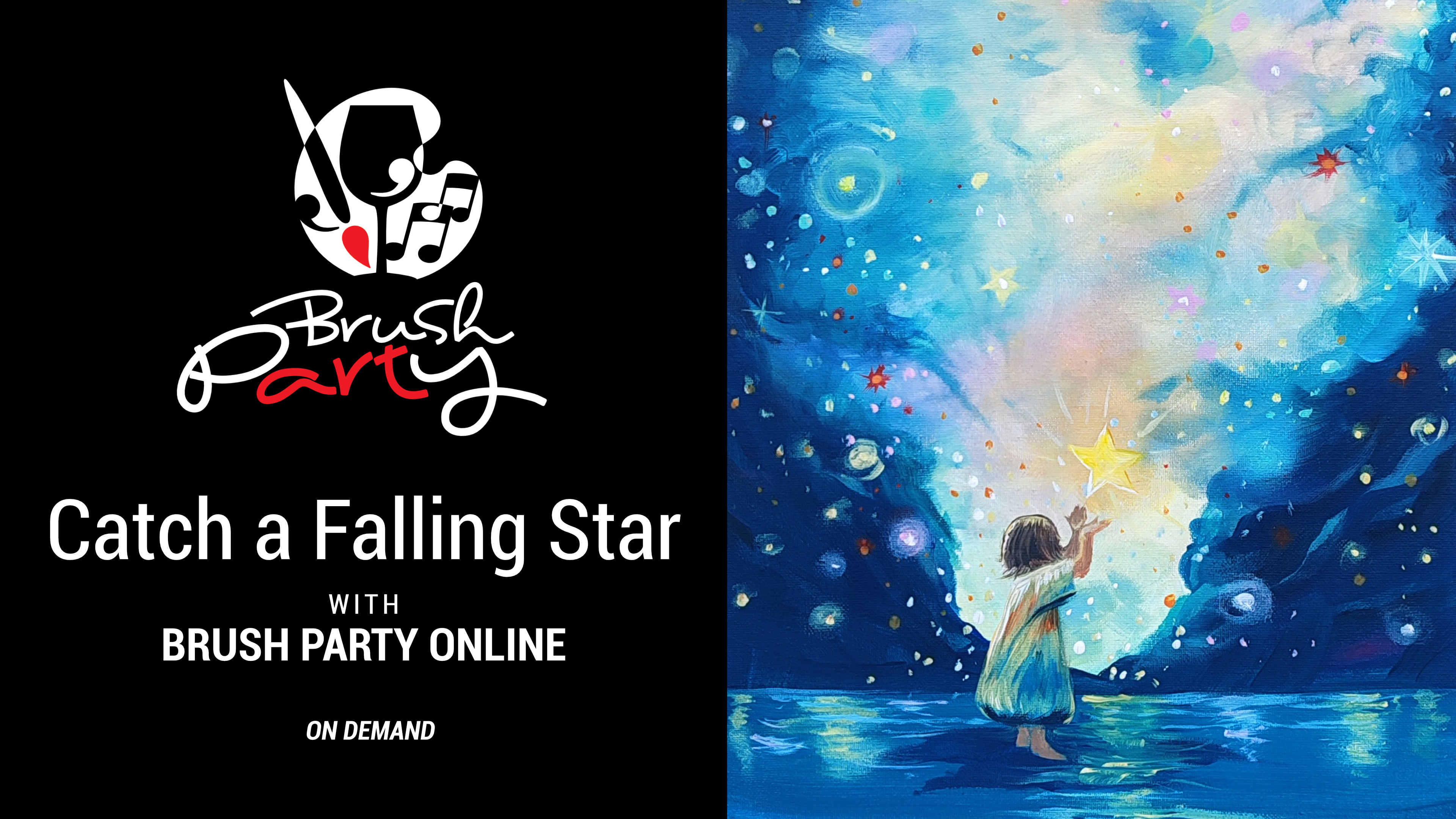Paint ‘Catch a Falling Star’ with Brush Party Online
