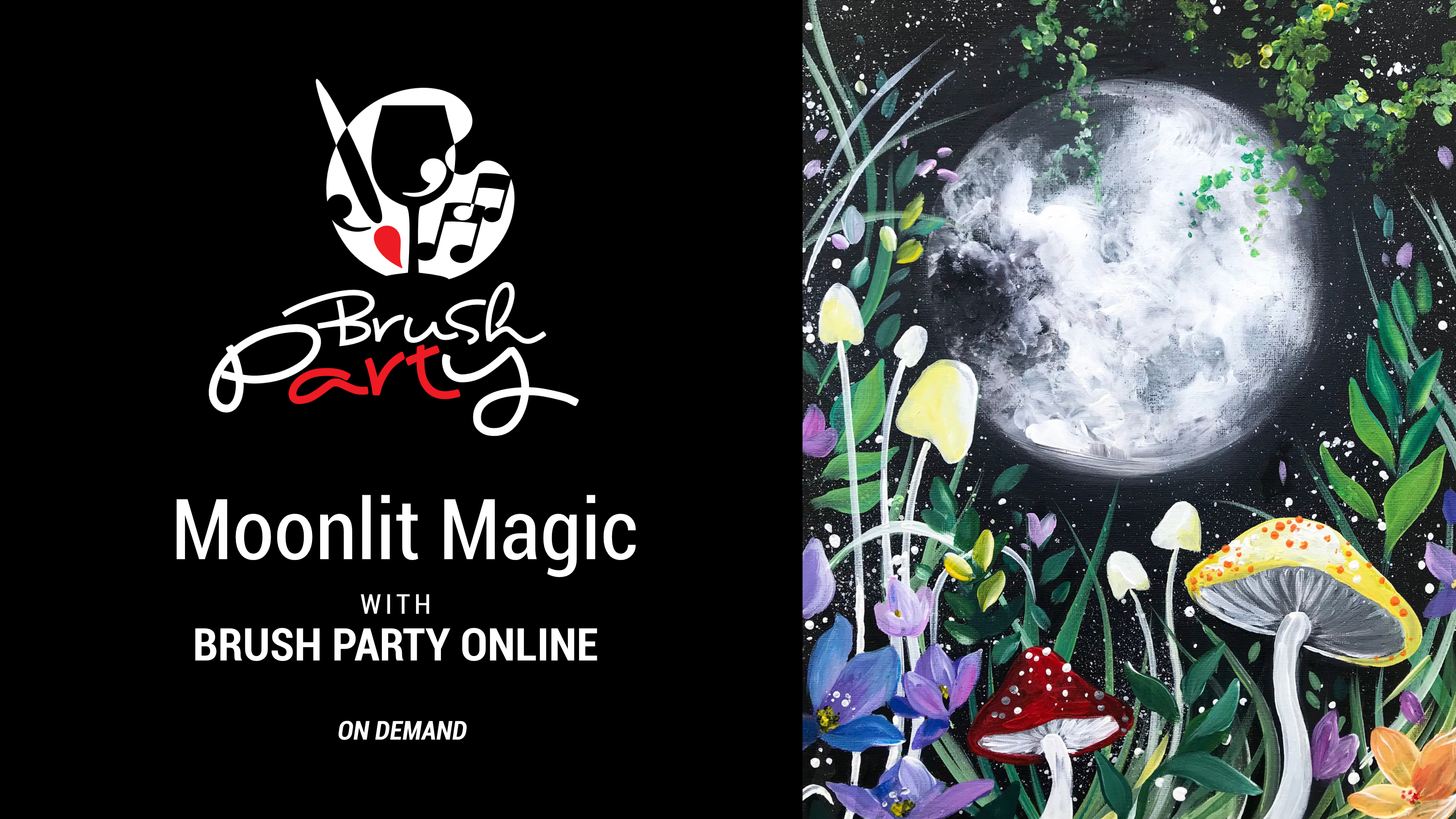 Paint ‘Moonlit Magic’ with Brush Party Online