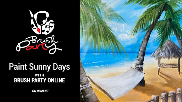 Paint Sunny Days with Brush Party Online