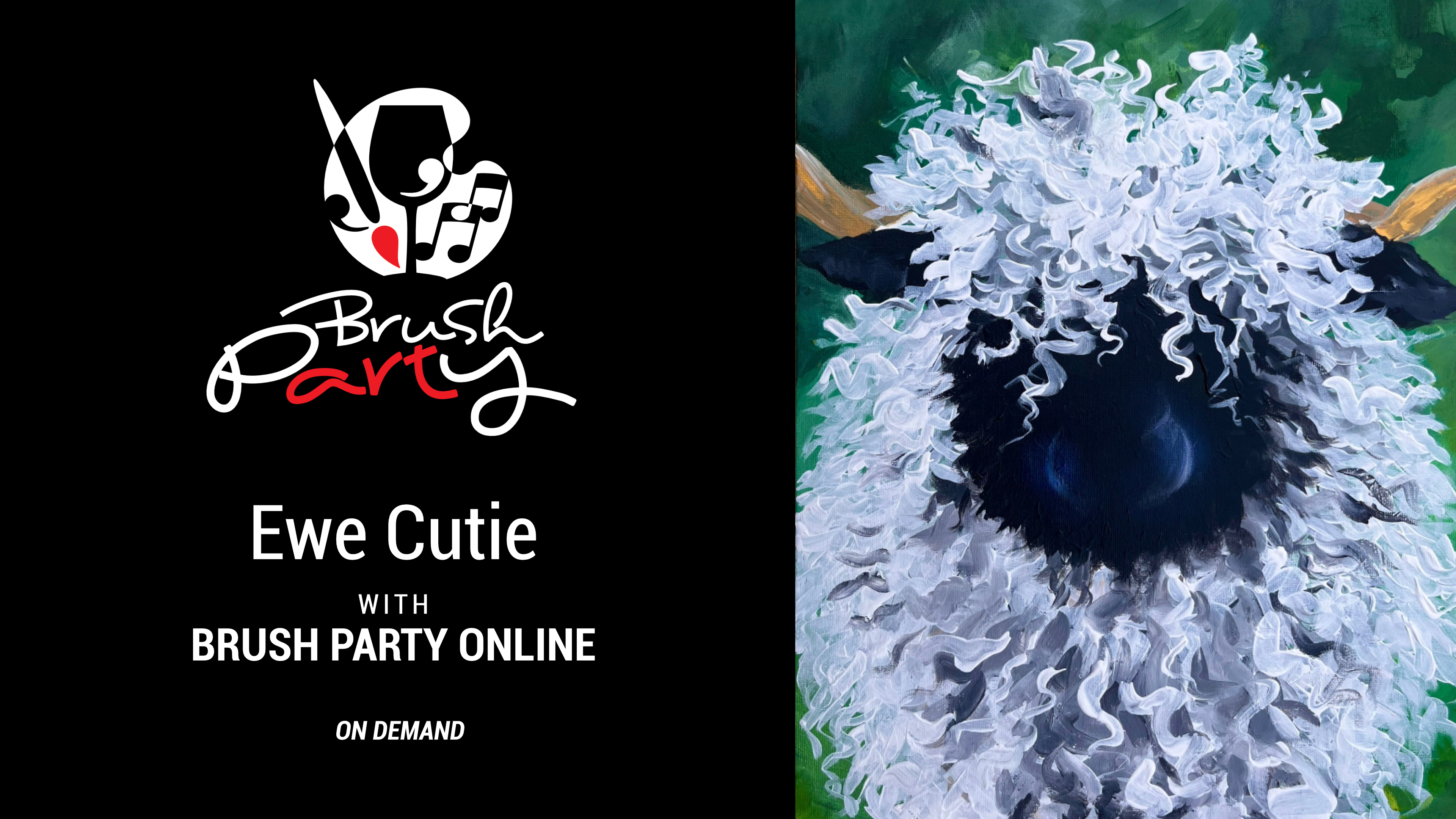 Paint ‘Ewe Cutie’ with Brush Party Online