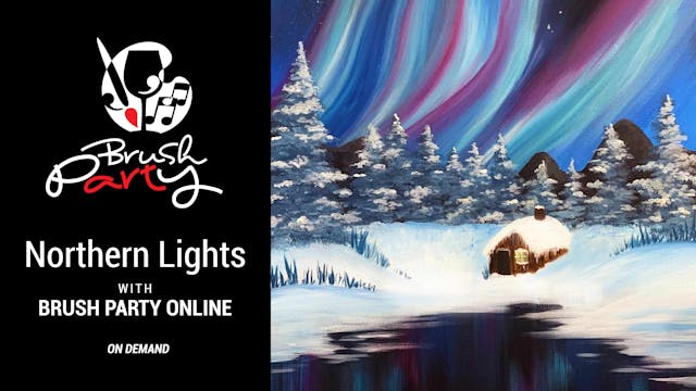 Paint ‘Northern Lights’ with Brush Pa...
