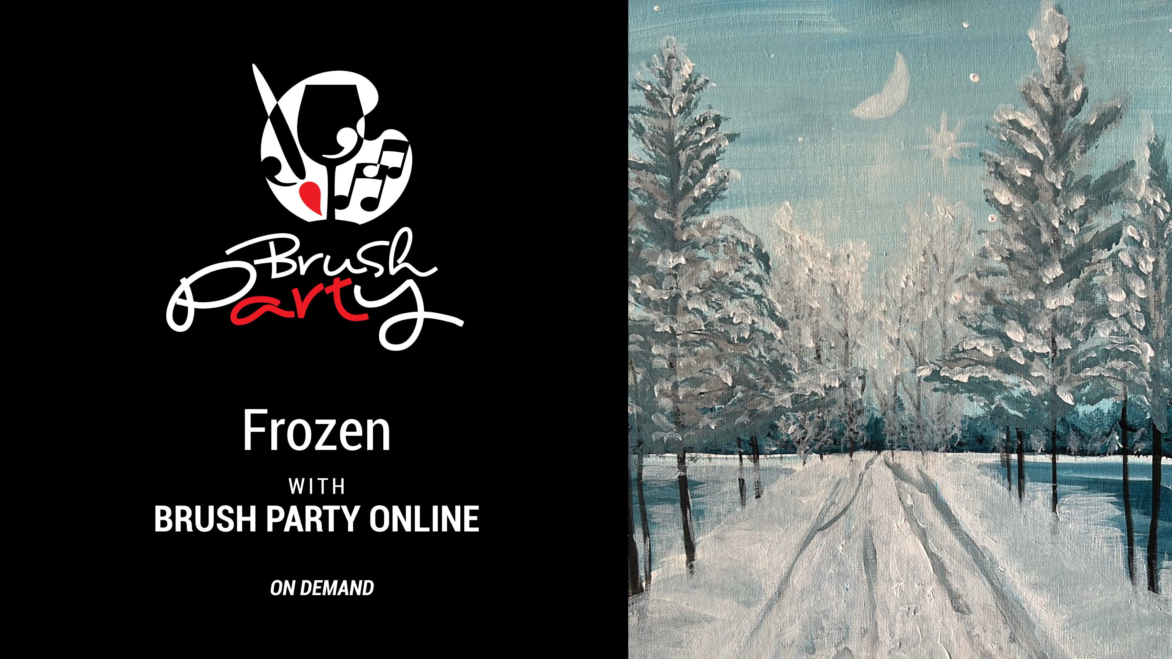 Paint ‘Frozen’ with Brush Party Online