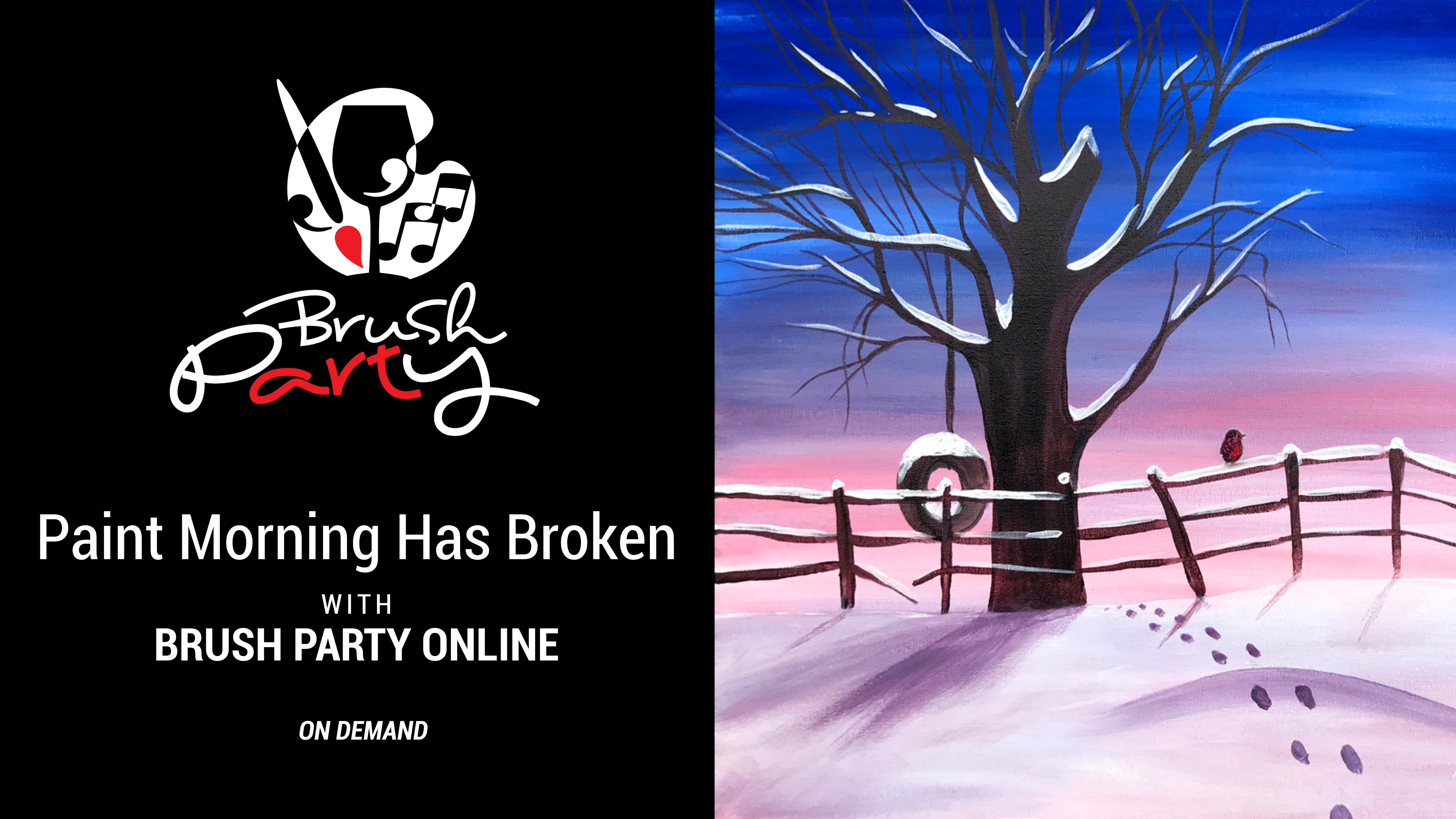Paint ‘Morning Has Broken’ with Brush Party Online