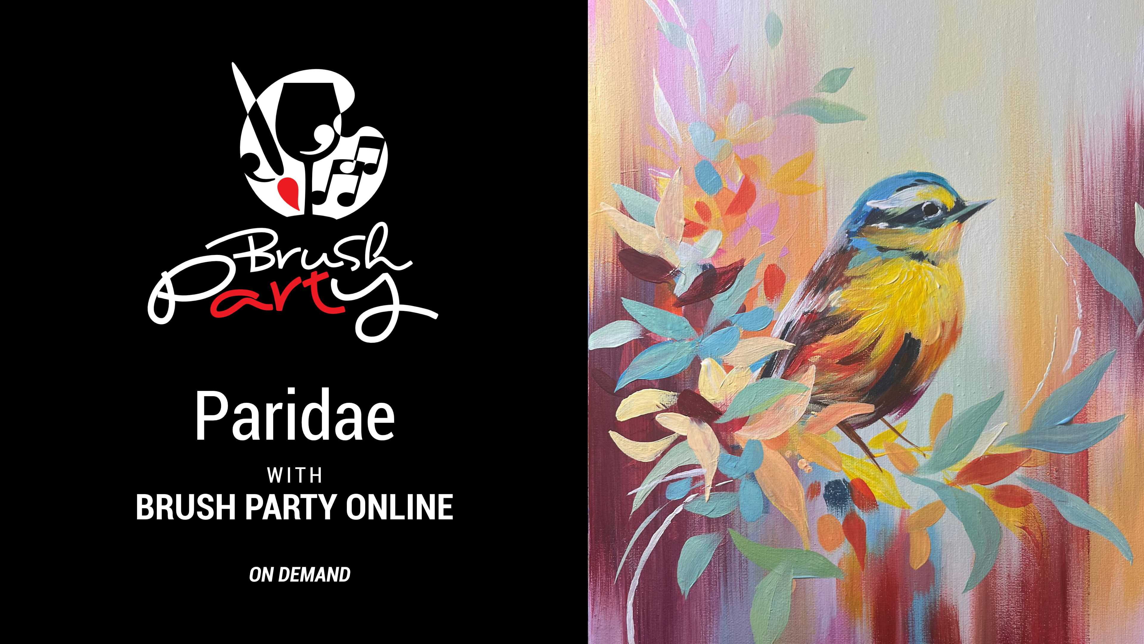 Paint ‘Paridae’ with Brush Party Online