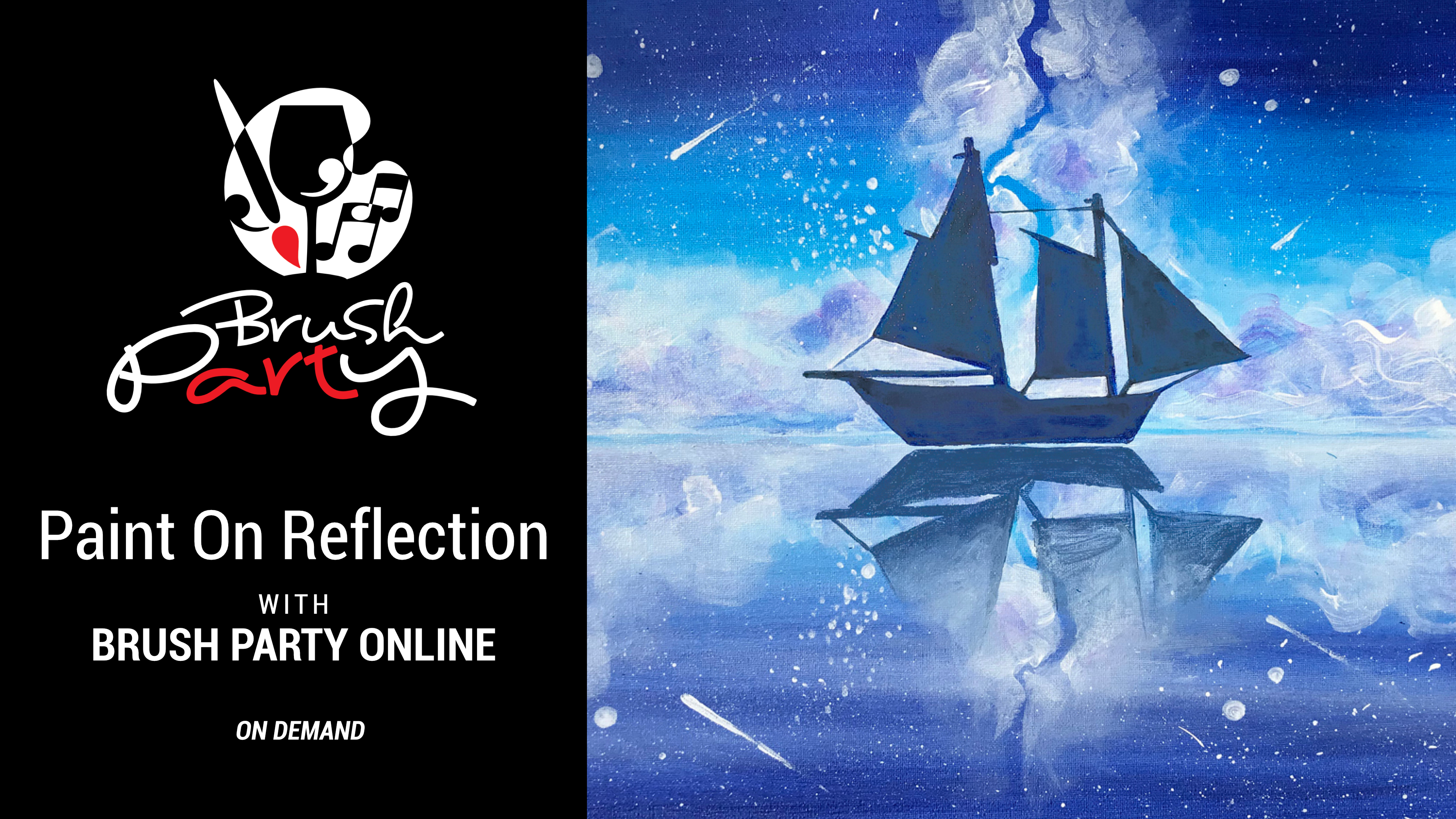 Paint ‘On Reflection’ with Brush Party Online