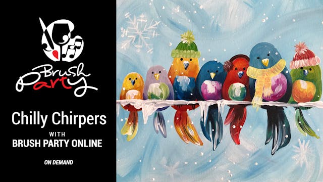 Paint ‘Chilly Chirpers’ with Brush Pa...