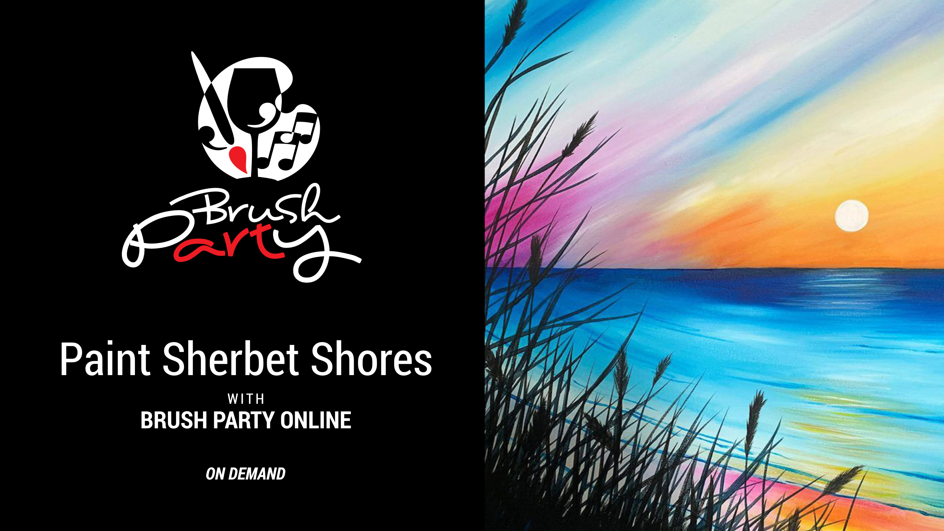 Paint Sherbet Shores with Brush Party Online