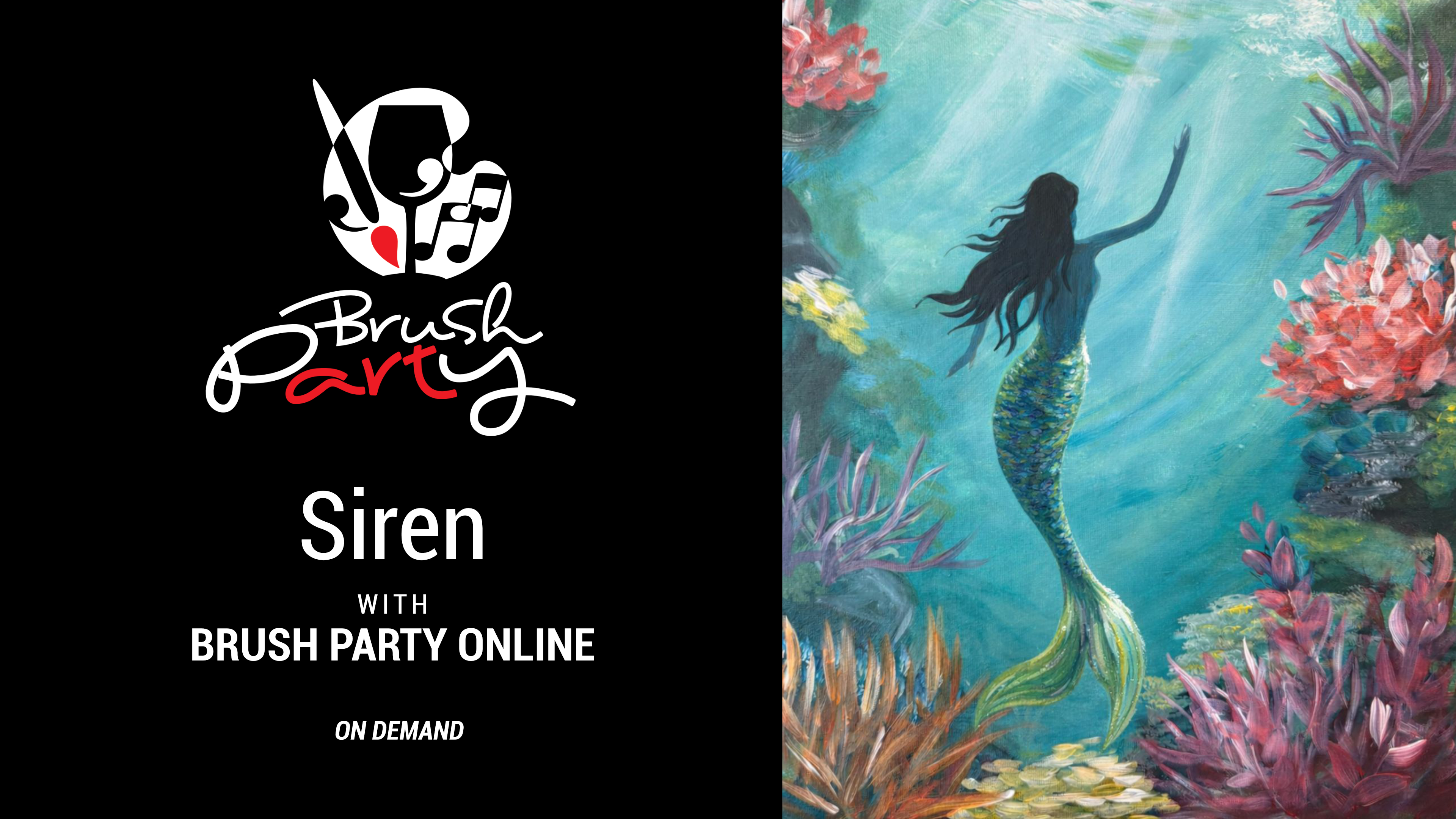 Paint ‘Siren’ with Brush Party Online