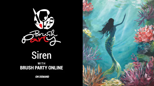 Paint ‘Siren’ with Brush Party Online