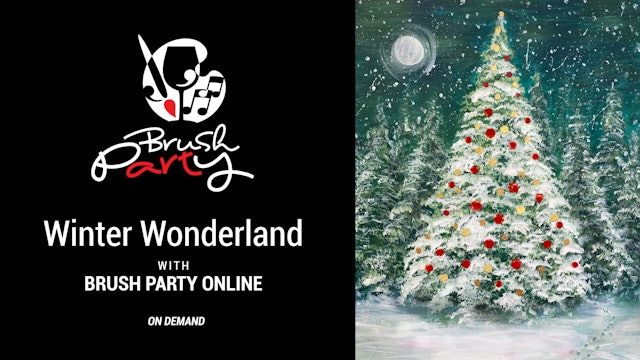 Paint ‘Winter Wonderland’ with Brush Party Online